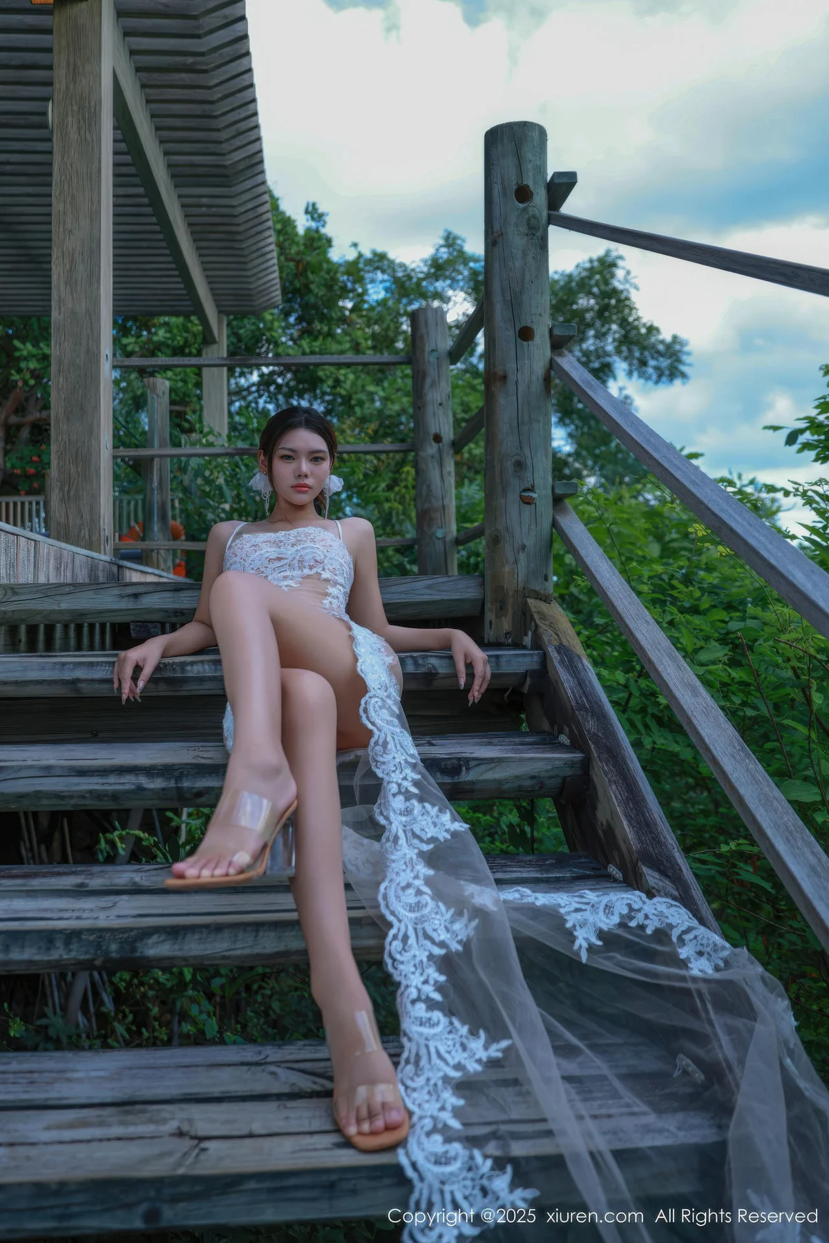 XiuRen 秀人 No.10721 叮当DD 白色情趣旅拍 - 4