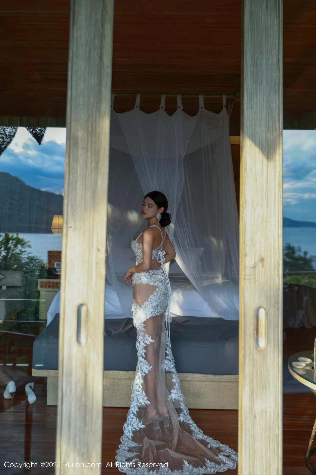 XiuRen 秀人 No.10721 叮当DD 白色情趣旅拍 - 4