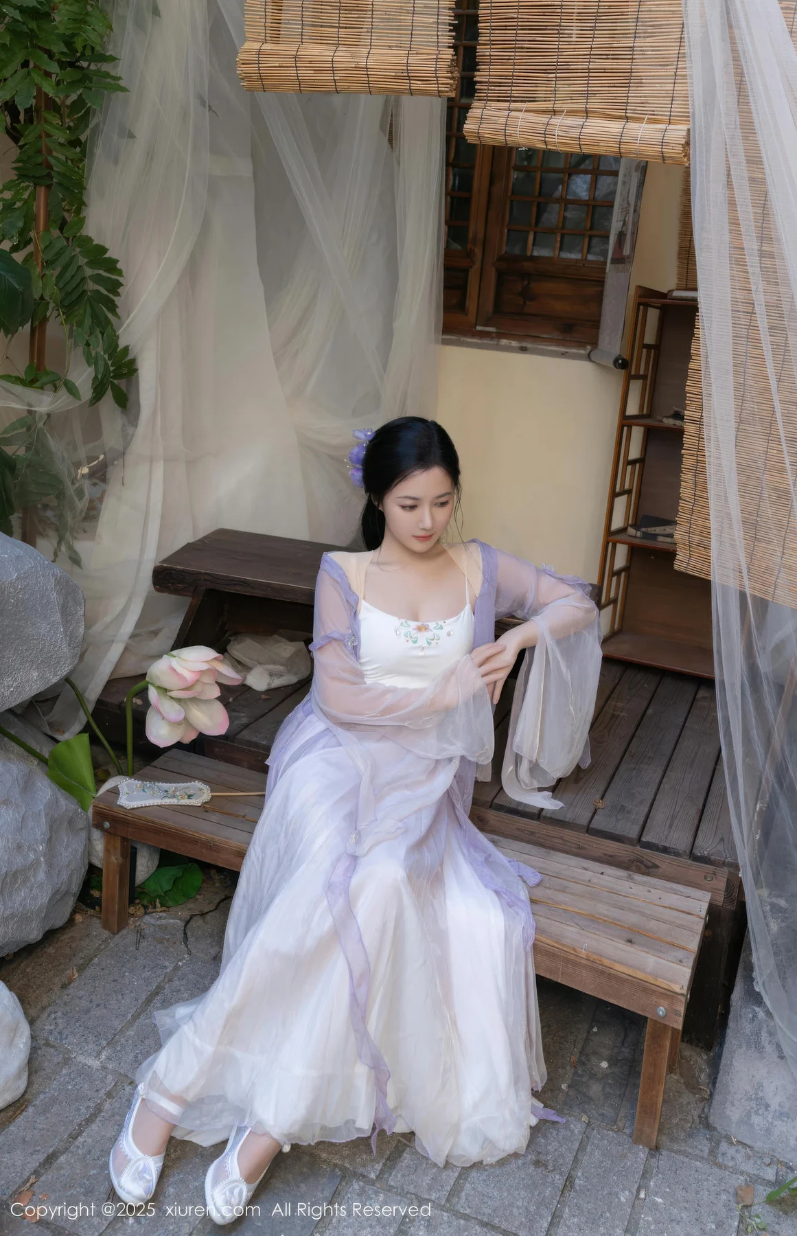 XiuRen 秀人 No.10737 鱼子酱Fish 紫色连衣裙 - 5