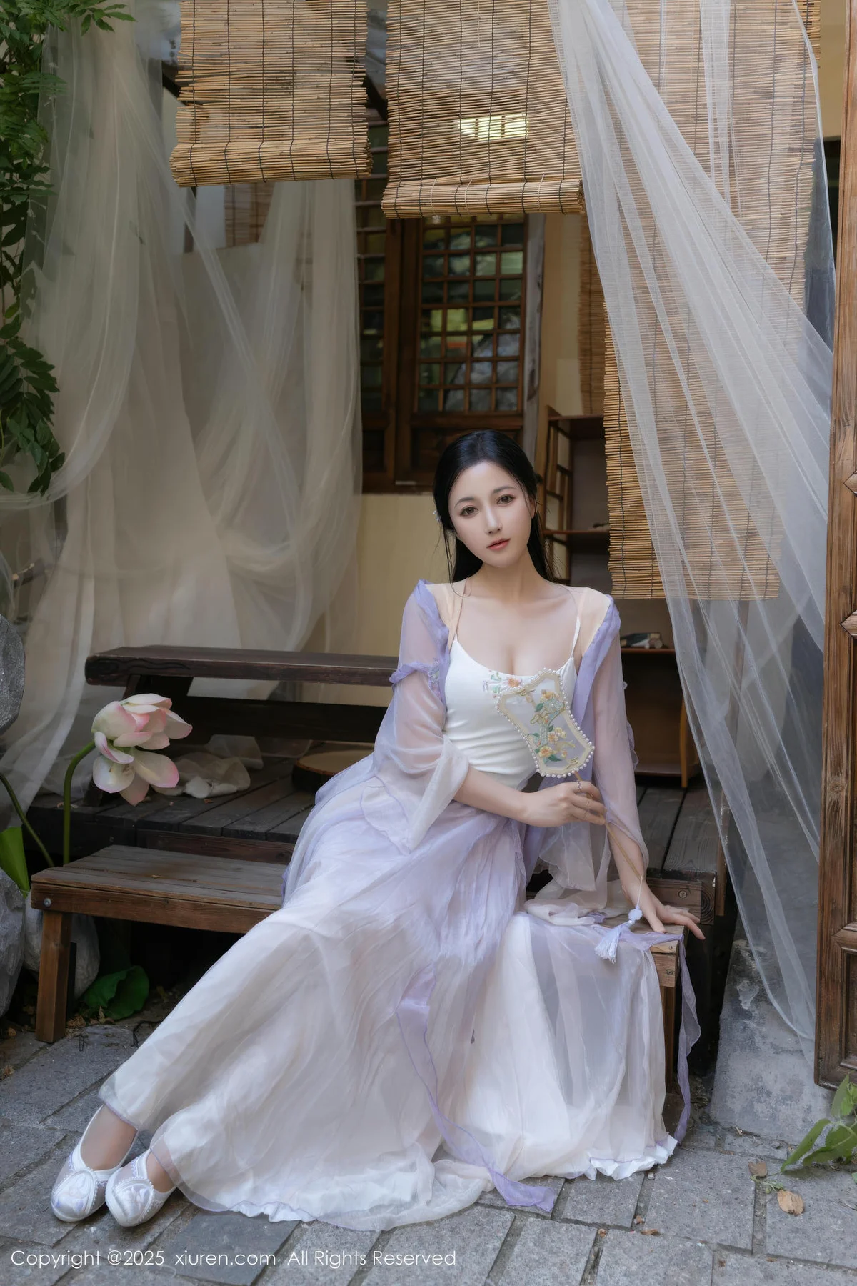 XiuRen 秀人 No.10737 鱼子酱Fish 紫色连衣裙 - 7