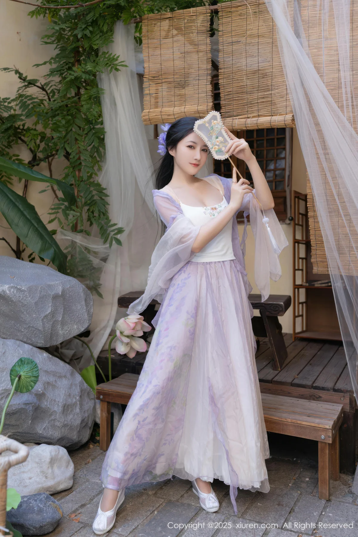 XiuRen 秀人 No.10737 鱼子酱Fish 紫色连衣裙 - 8