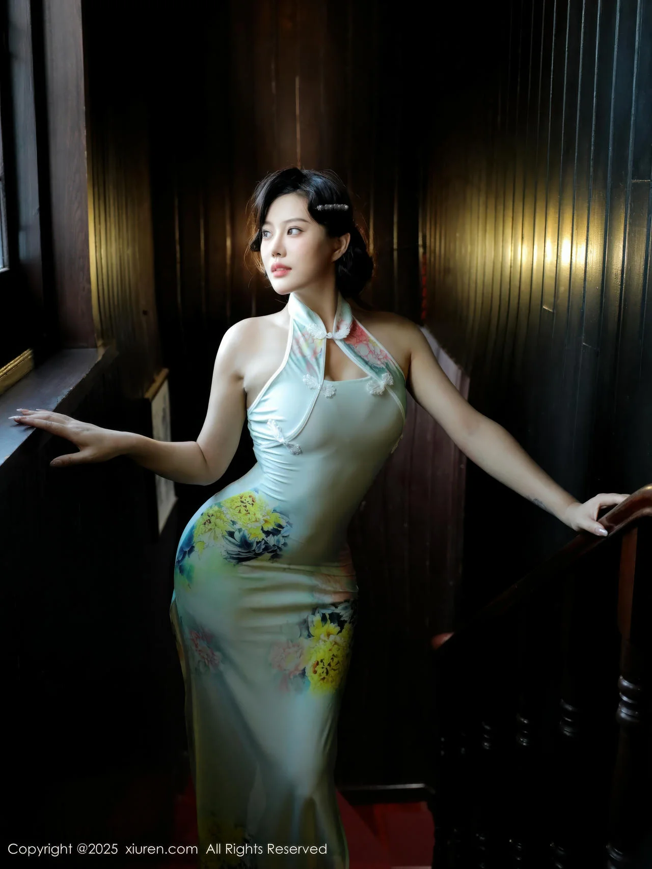 XiuRen 秀人 No.10749 莉莉安娜o 绿色旗袍 - 3