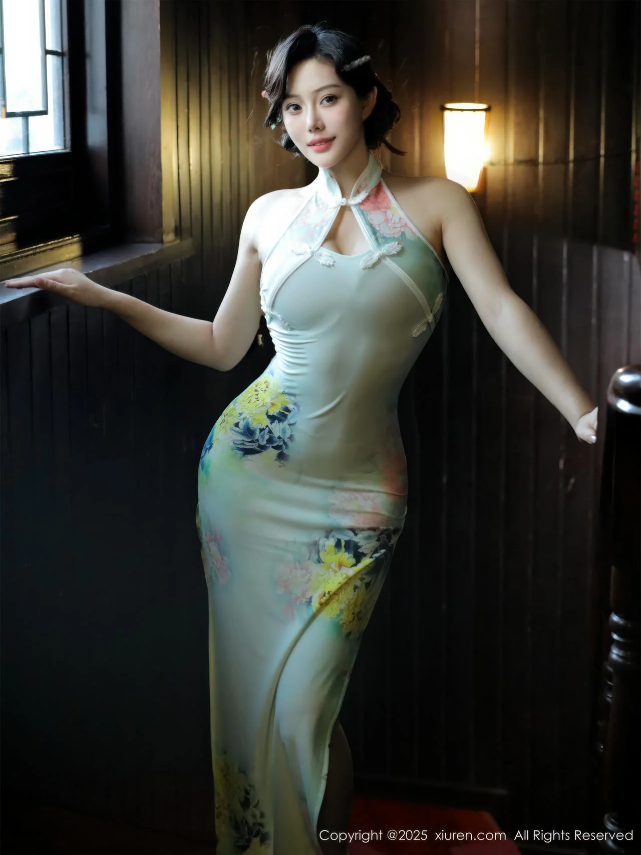 XiuRen 秀人 No.10749 莉莉安娜o 绿色旗袍 - 4