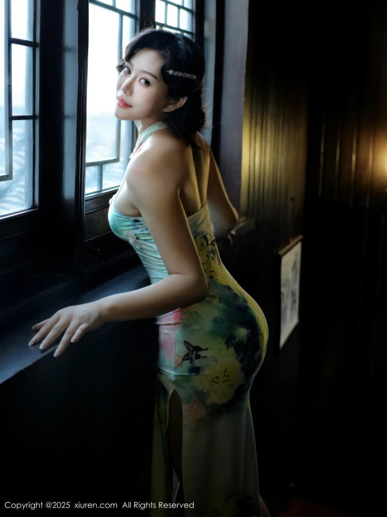 XiuRen 秀人 No.10749 莉莉安娜o 绿色旗袍 - 5