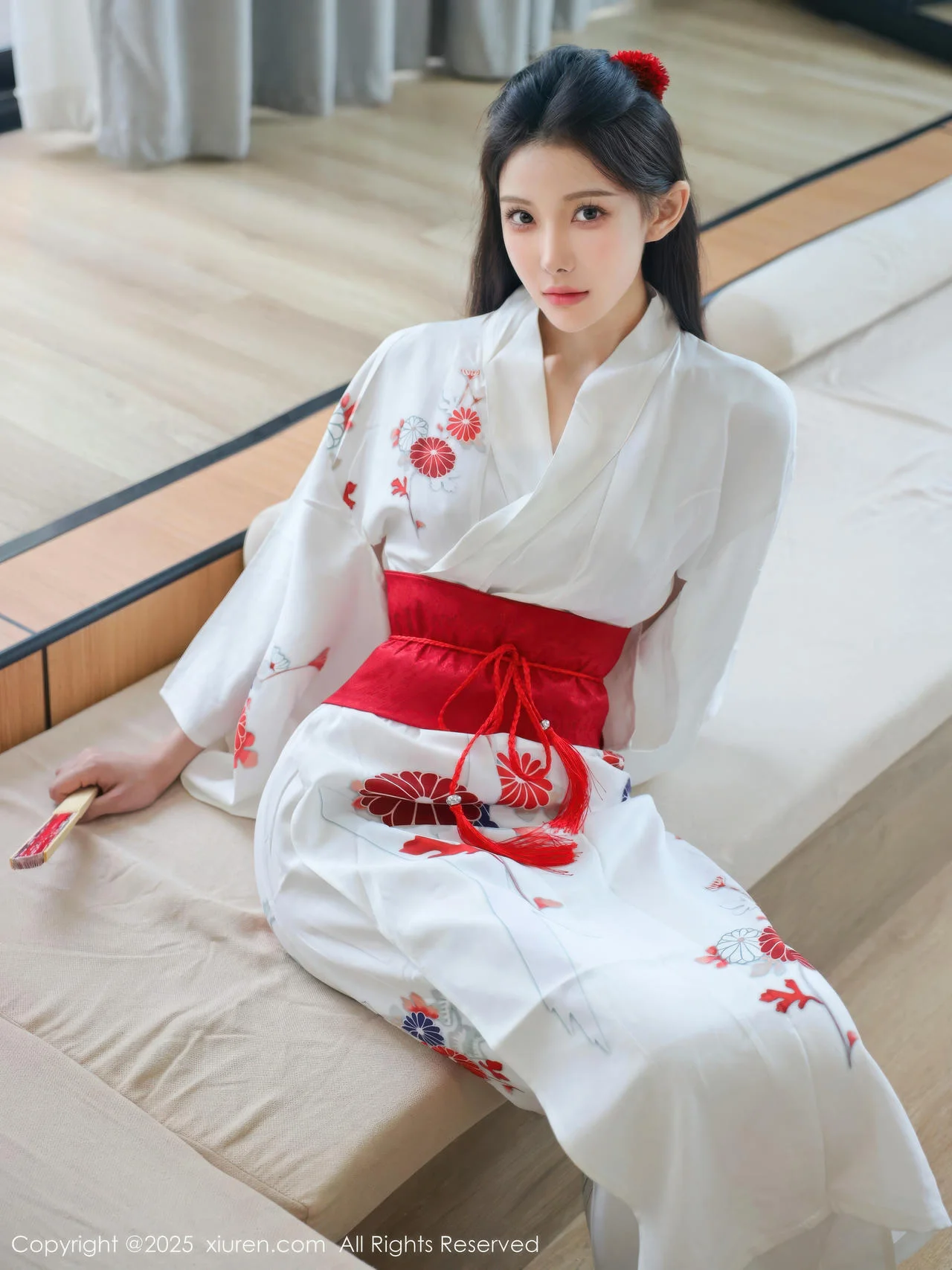 XiuRen 秀人 No.10767 梨霜儿 粉色蕾丝内衣 - 2