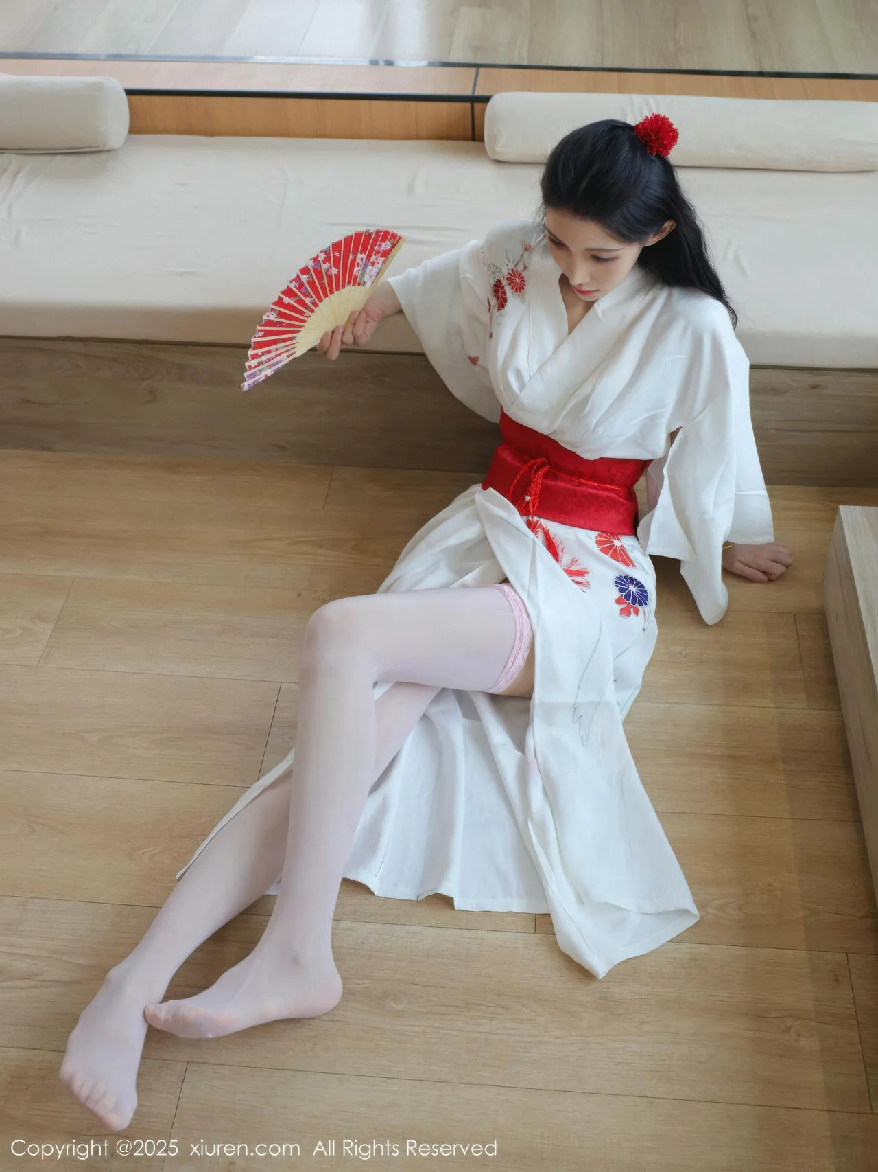 XiuRen 秀人 No.10767 梨霜儿 粉色蕾丝内衣 - 1