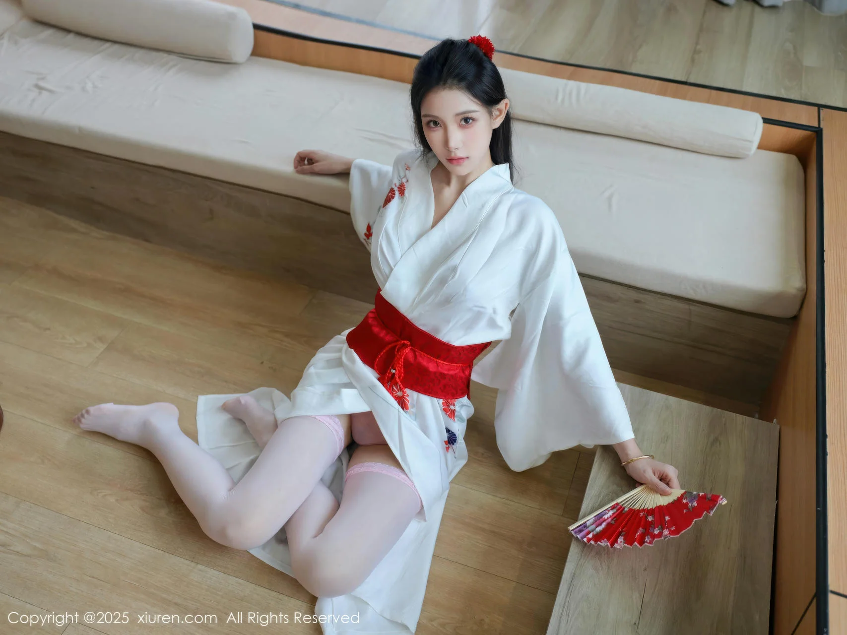 XiuRen 秀人 No.10767 梨霜儿 粉色蕾丝内衣 - 2