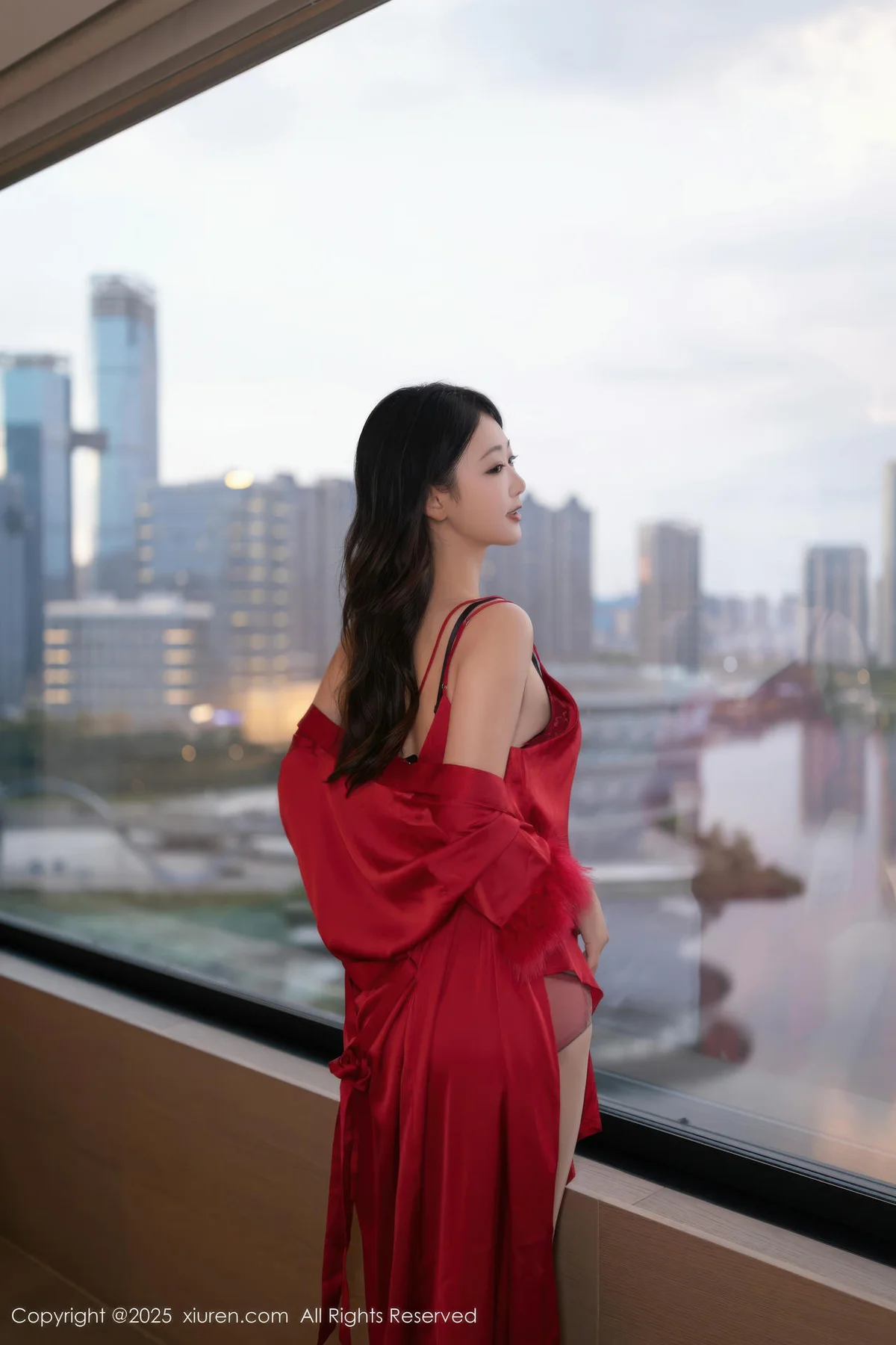 XiuRen 秀人 No.10768 唐安琪 红色睡衣肉色丝袜 - 7