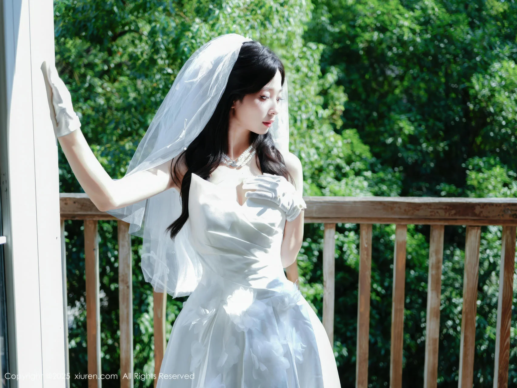 XiuRen 秀人 No.10769 朱朱molly 白色婚纱白色丝袜 - 6