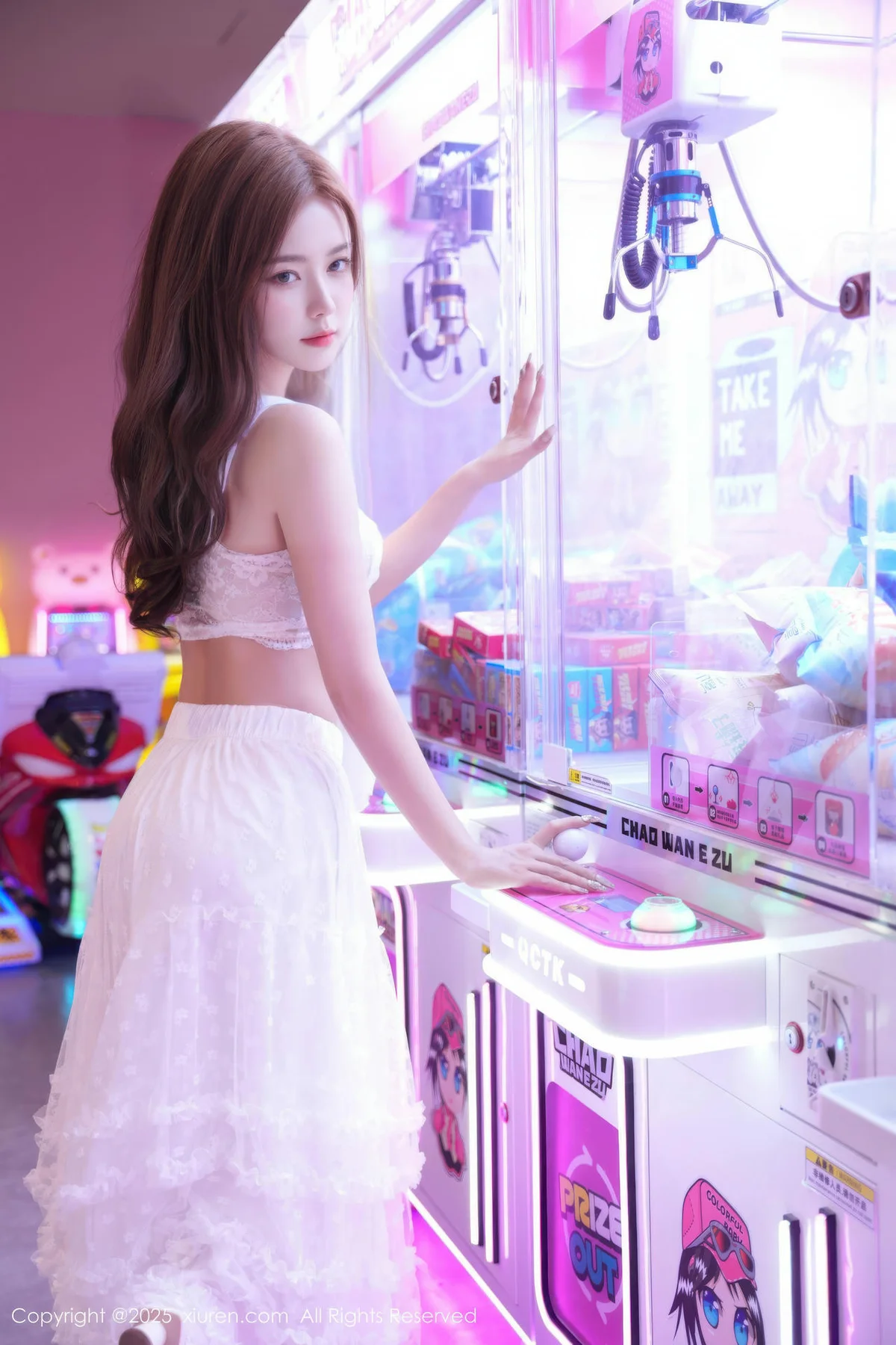 XiuRen 秀人 No.10791 拍黄瓜girl 白色连衣裙 - 7