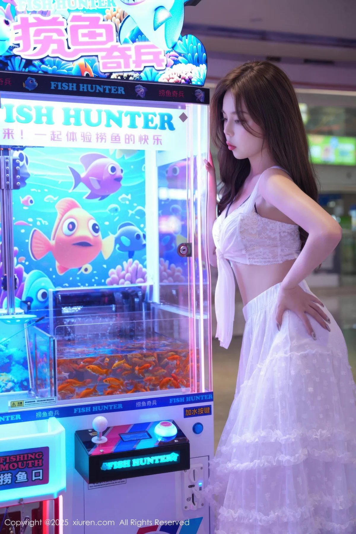 XiuRen 秀人 No.10791 拍黄瓜girl 白色连衣裙 - 8