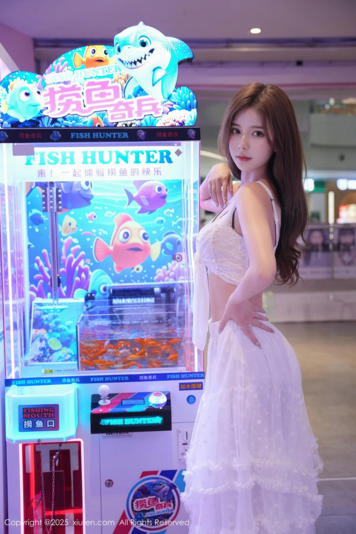 XiuRen 秀人 No.10791 拍黄瓜girl 白色连衣裙 - 9