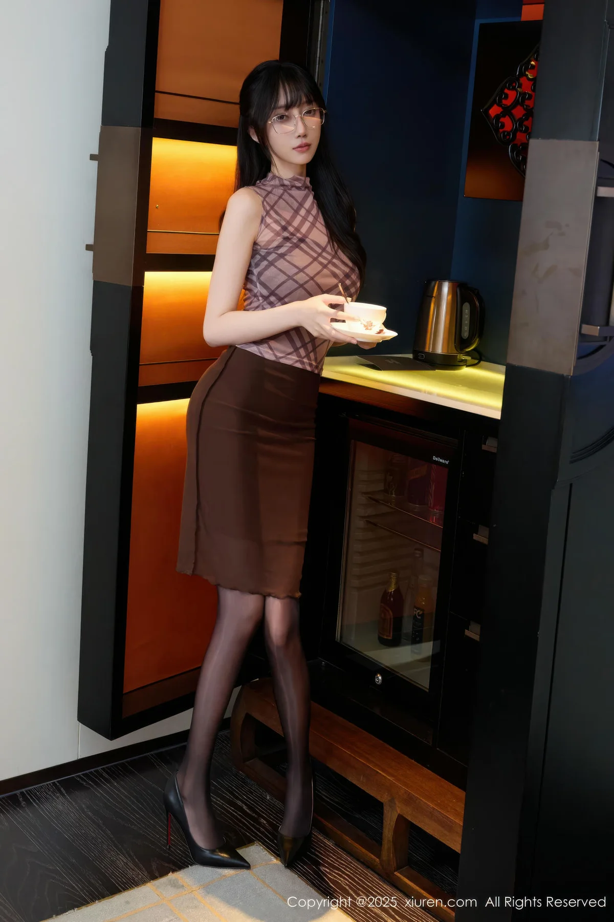 XiuRen 秀人 No.10793 玥儿玥er 黑色情趣内衣 - 3