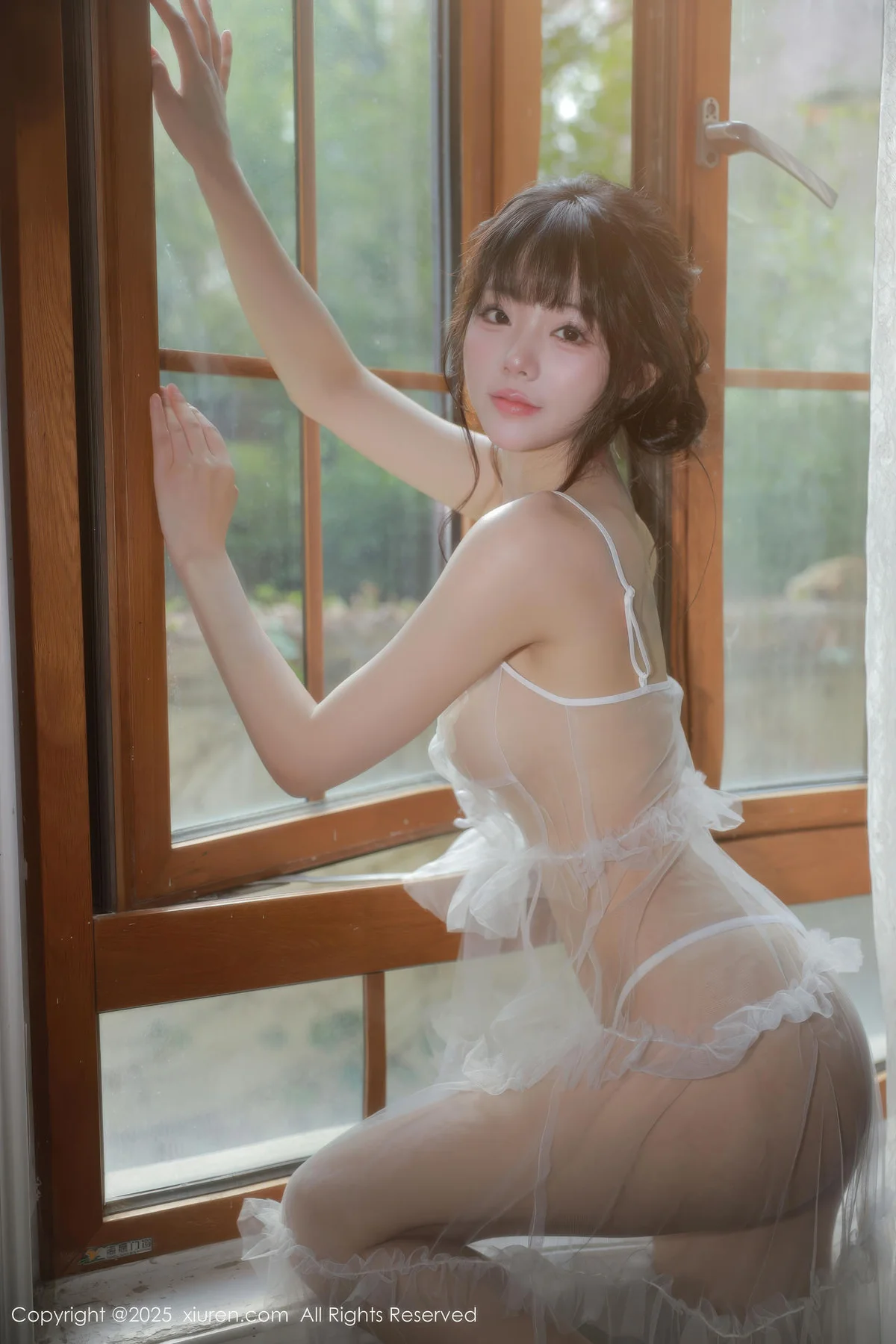 XiuRen 秀人 No.10799 佘贝拉Bella 白色情趣内衣 - 2