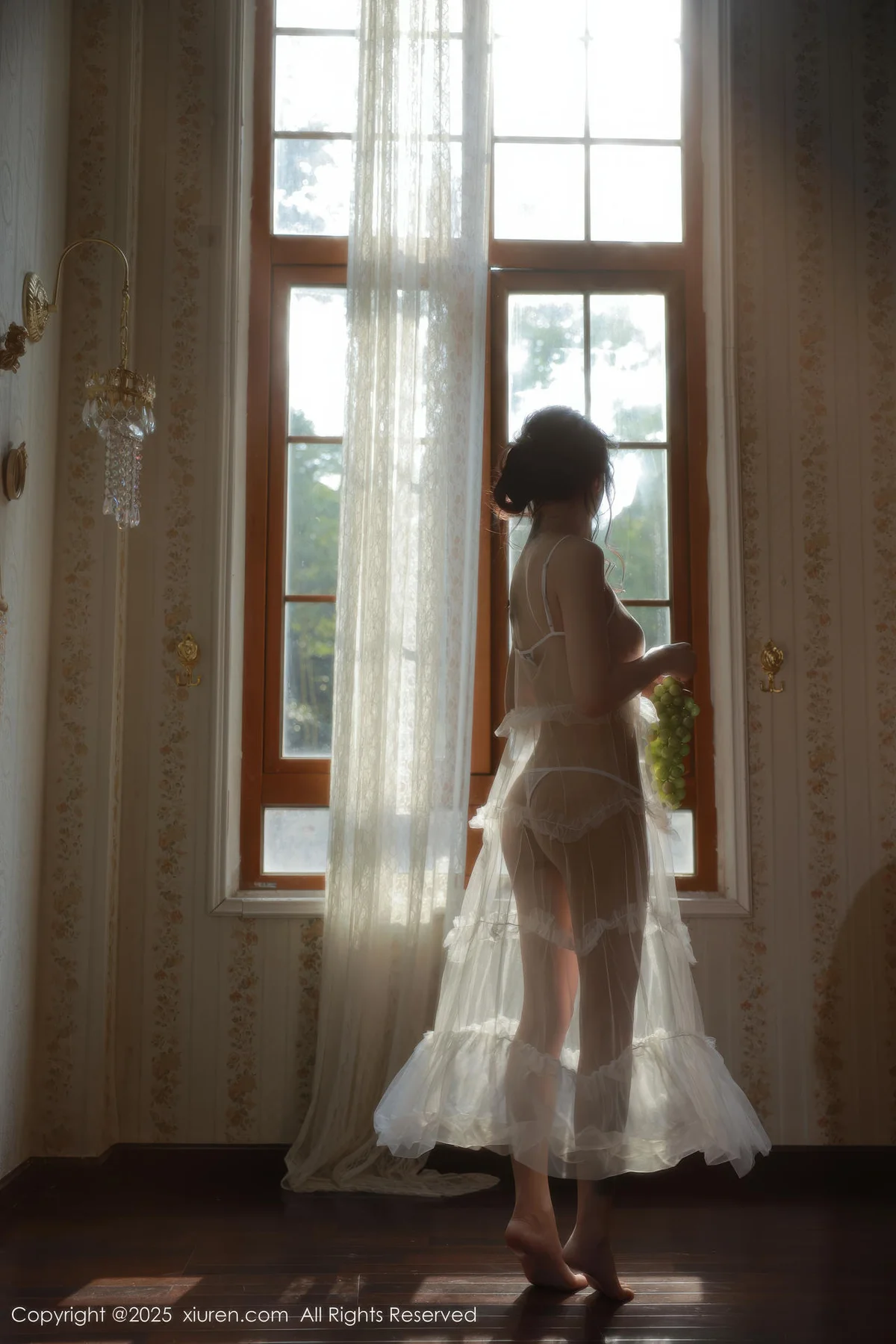 XiuRen 秀人 No.10799 佘贝拉Bella 白色情趣内衣 - 3