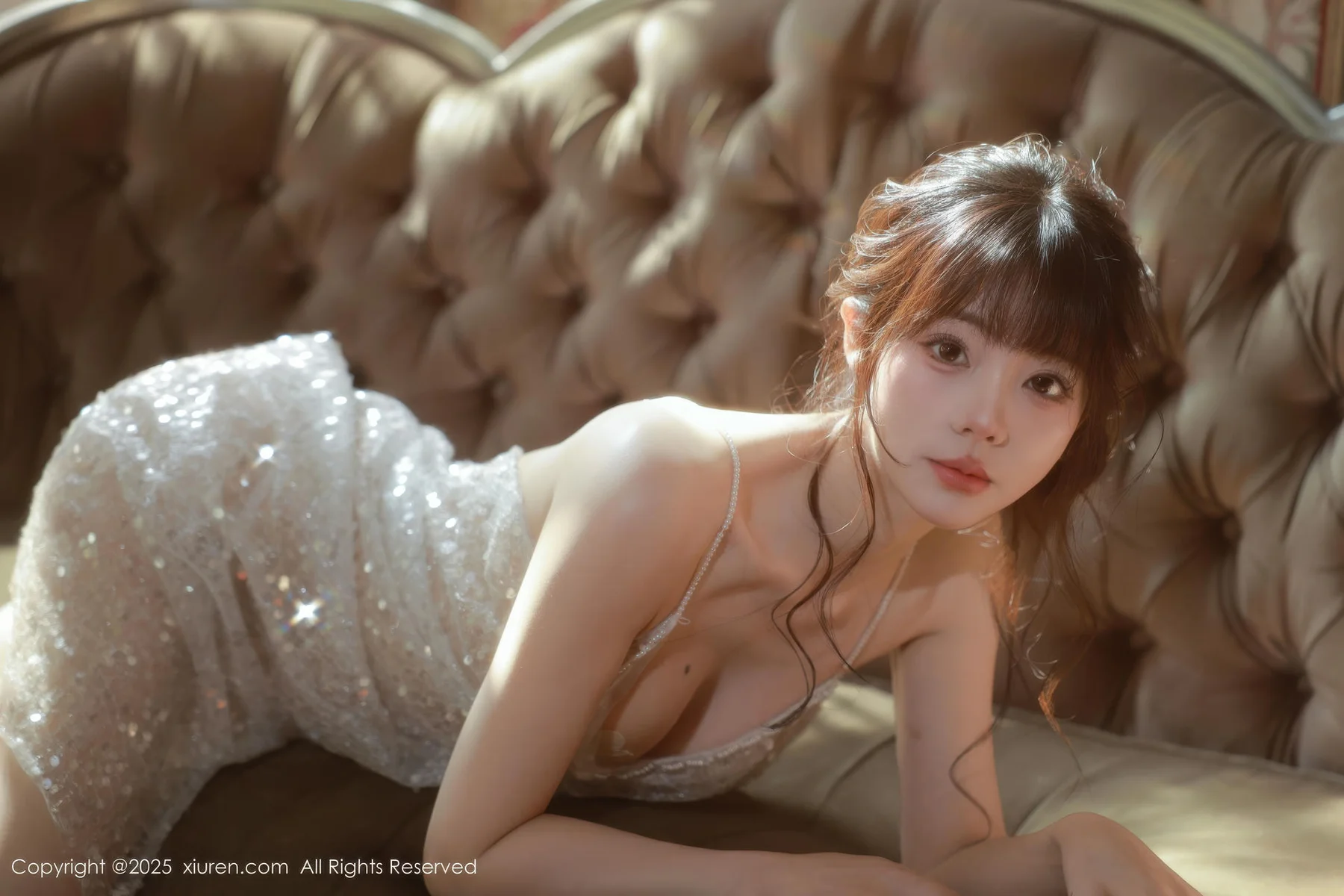 XiuRen 秀人 No.10799 佘贝拉Bella 白色情趣内衣 - 6