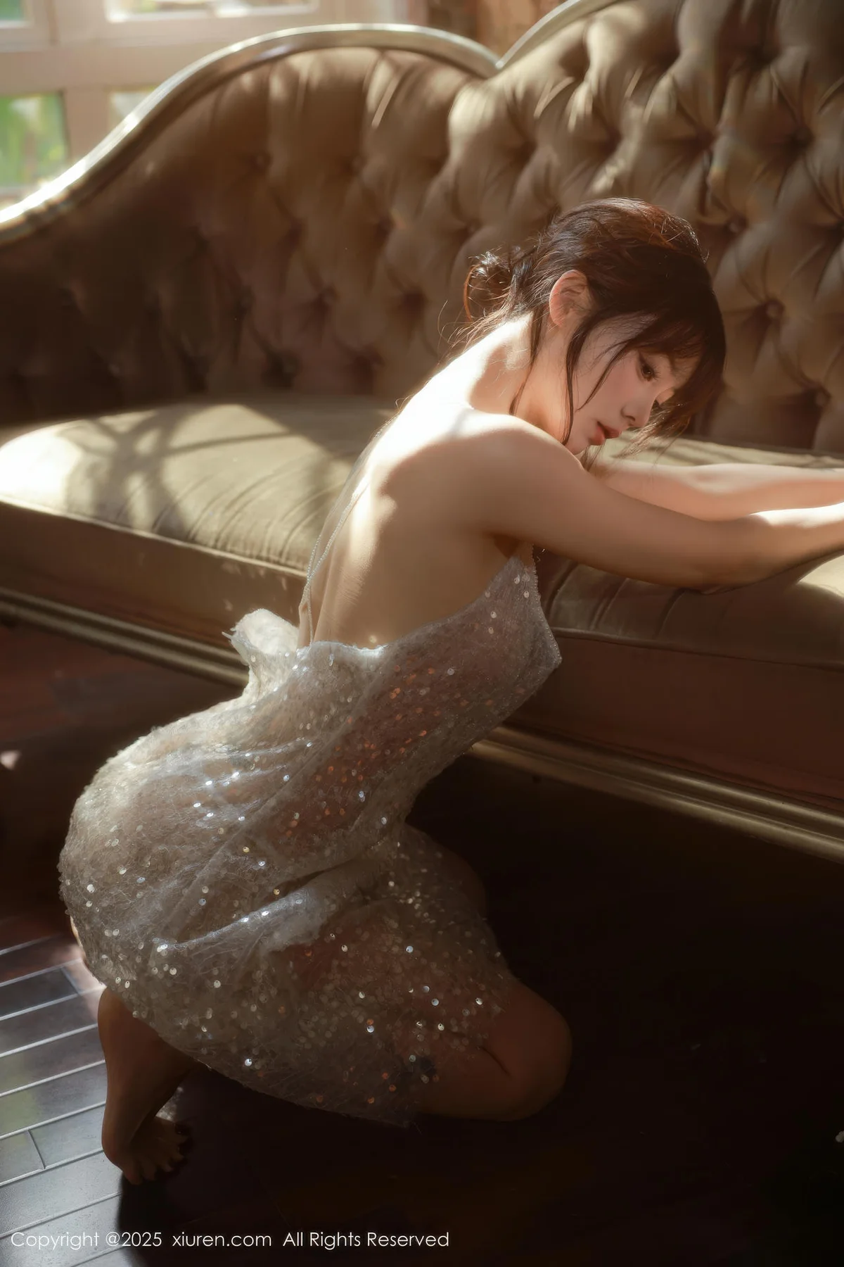 XiuRen 秀人 No.10799 佘贝拉Bella 白色情趣内衣 - 1