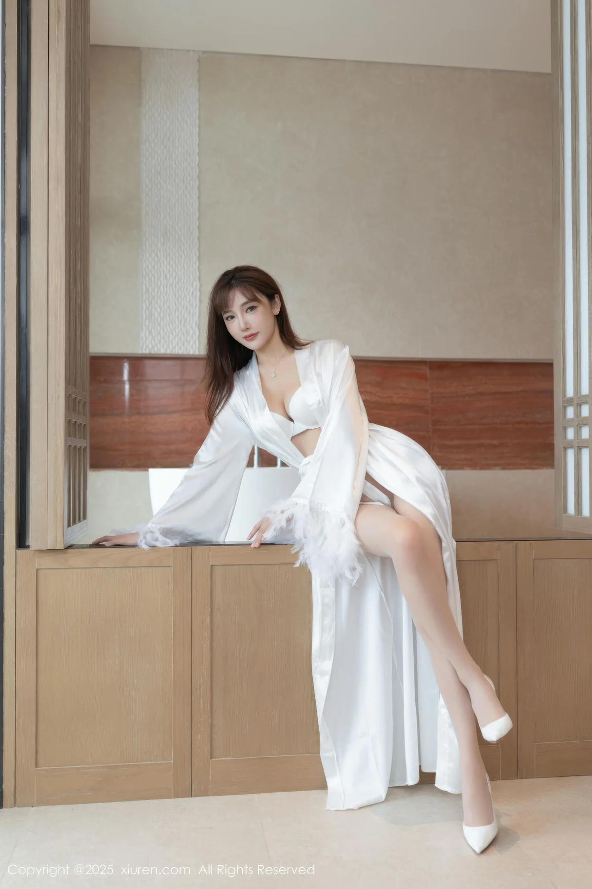 XiuRen 秀人 No.10809 陆萱萱 诱人肉色丝袜 - 9