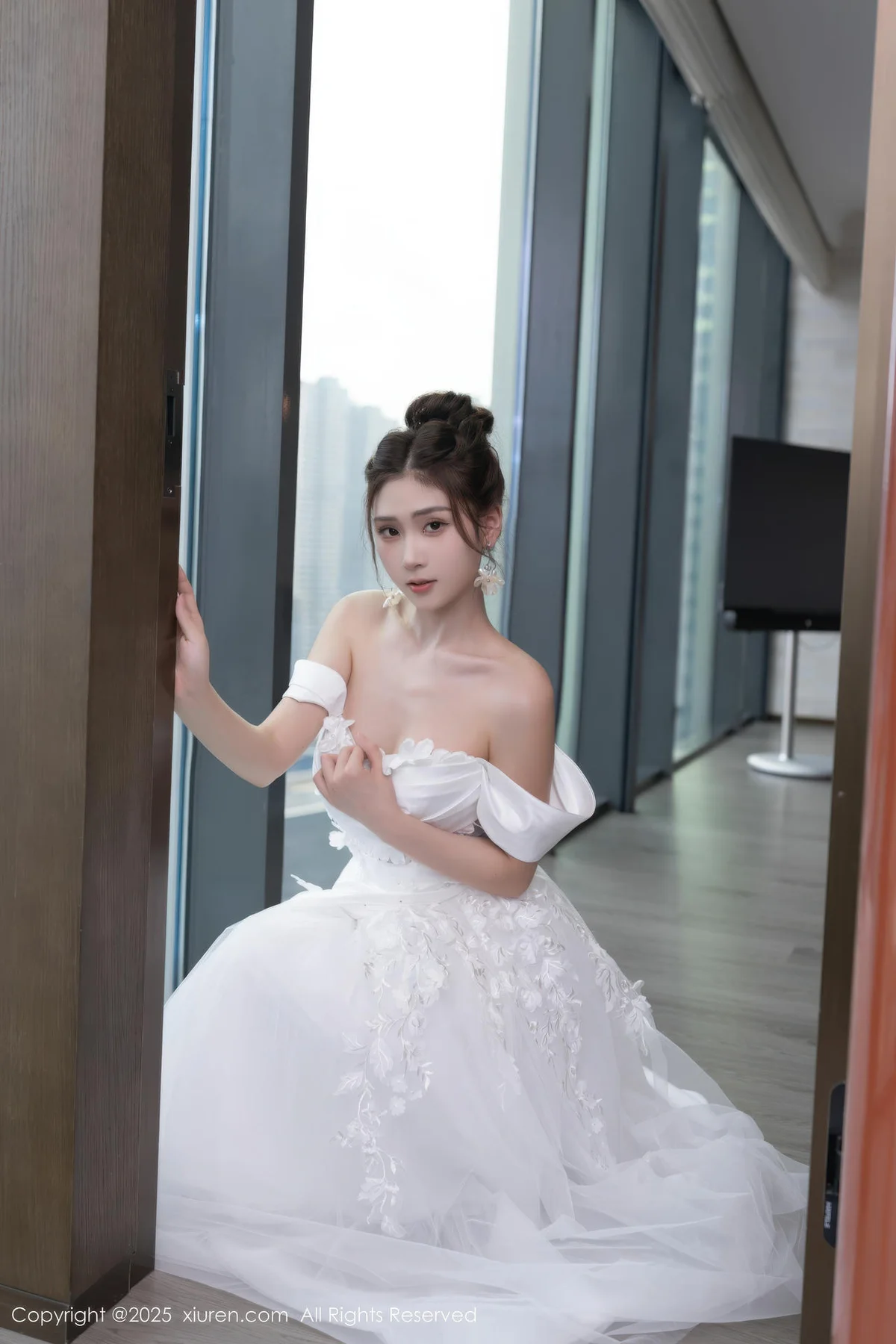 XiuRen 秀人 No.10814 刘婷婷 白色婚纱主题 - 8