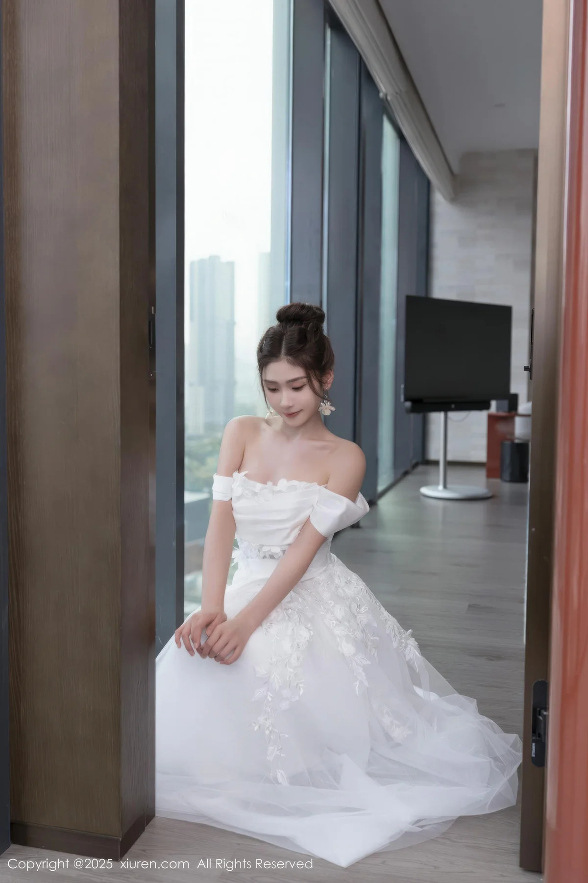 XiuRen 秀人 No.10814 刘婷婷 白色婚纱主题 - 9