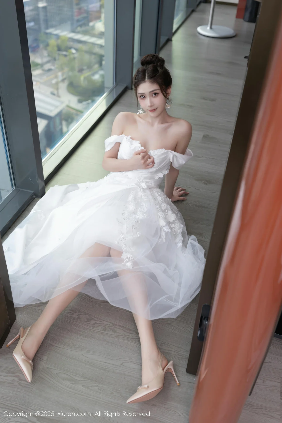 XiuRen 秀人 No.10814 刘婷婷 白色婚纱主题 - 1