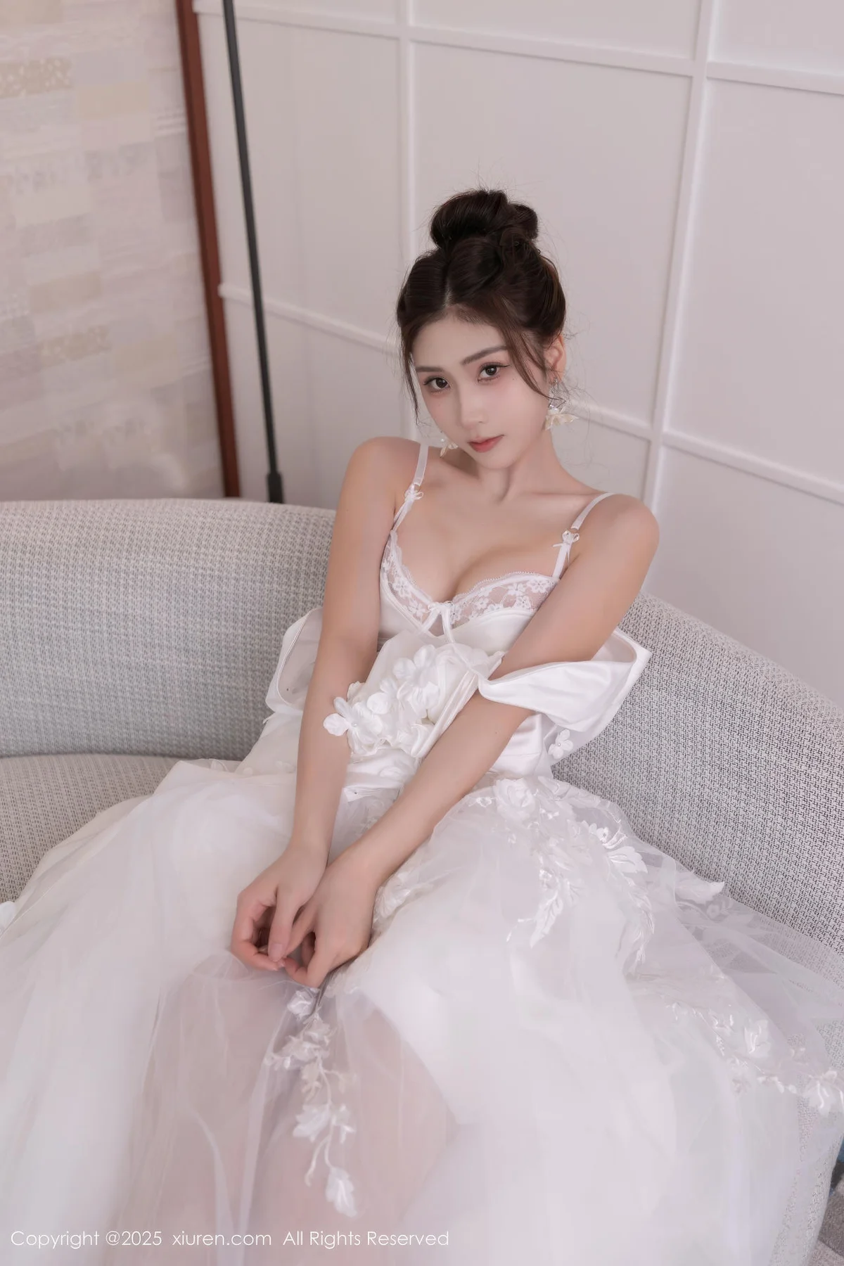 XiuRen 秀人 No.10814 刘婷婷 白色婚纱主题 - 4