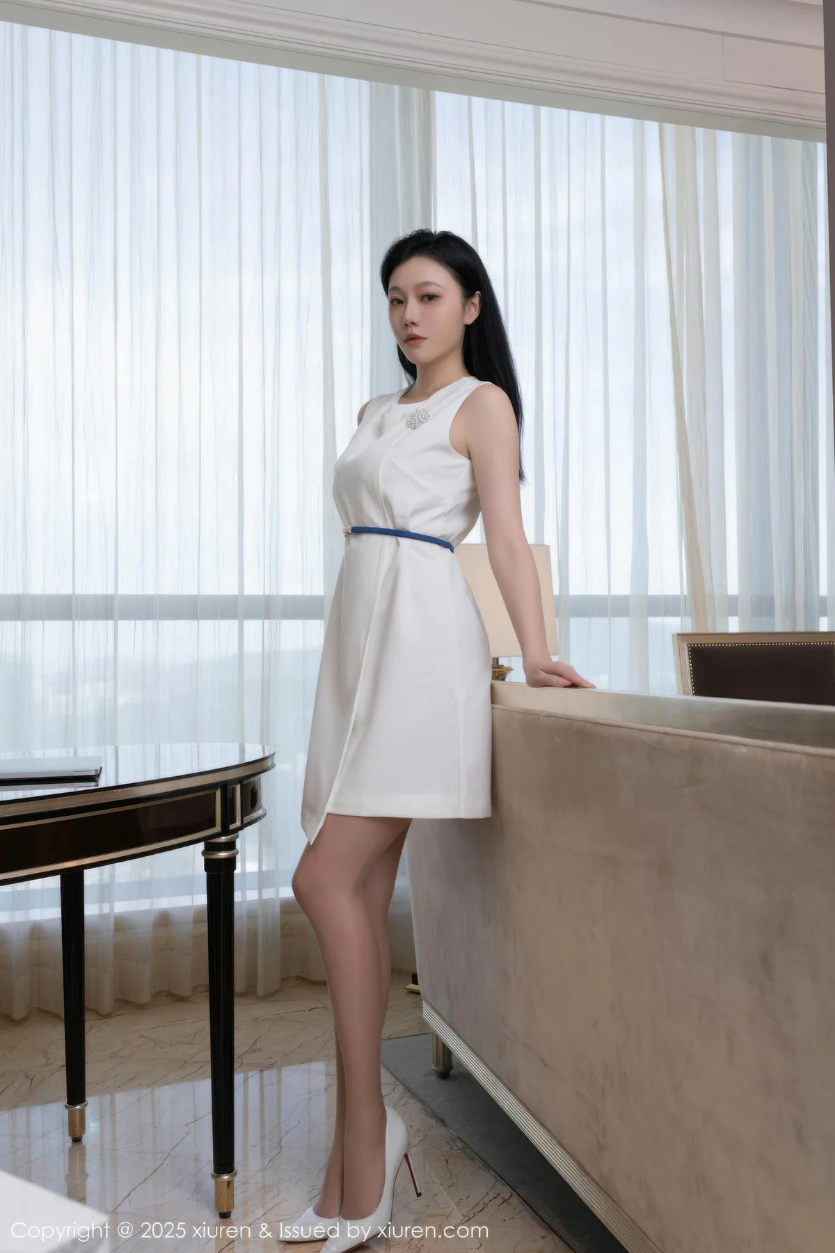 XiuRen 秀人 No.10829 安然anran 白色连夜短裙 - 8