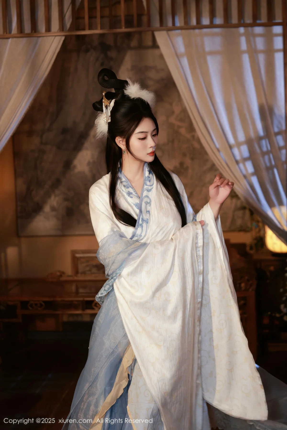 XiuRen 秀人 No.10835 南乔 中秋主题汉服装扮 - 3