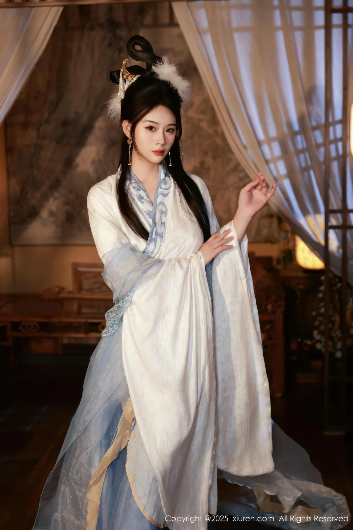 XiuRen 秀人 No.10835 南乔 中秋主题汉服装扮 - 4