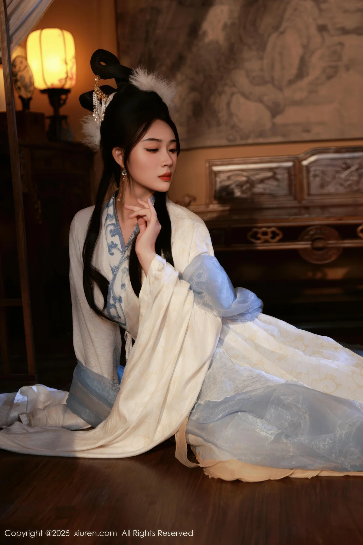 XiuRen 秀人 No.10835 南乔 中秋主题汉服装扮 - 8