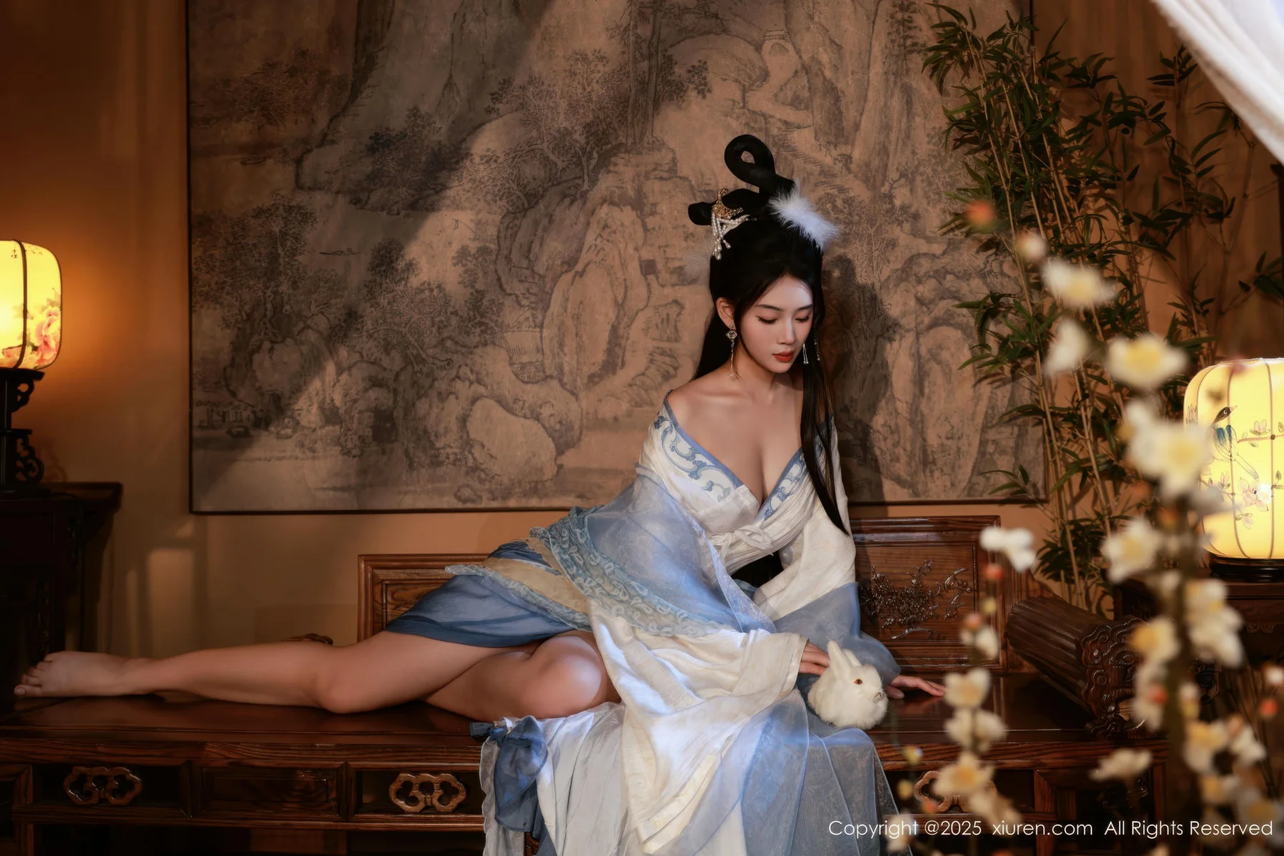 XiuRen 秀人 No.10835 南乔 中秋主题汉服装扮 - 3