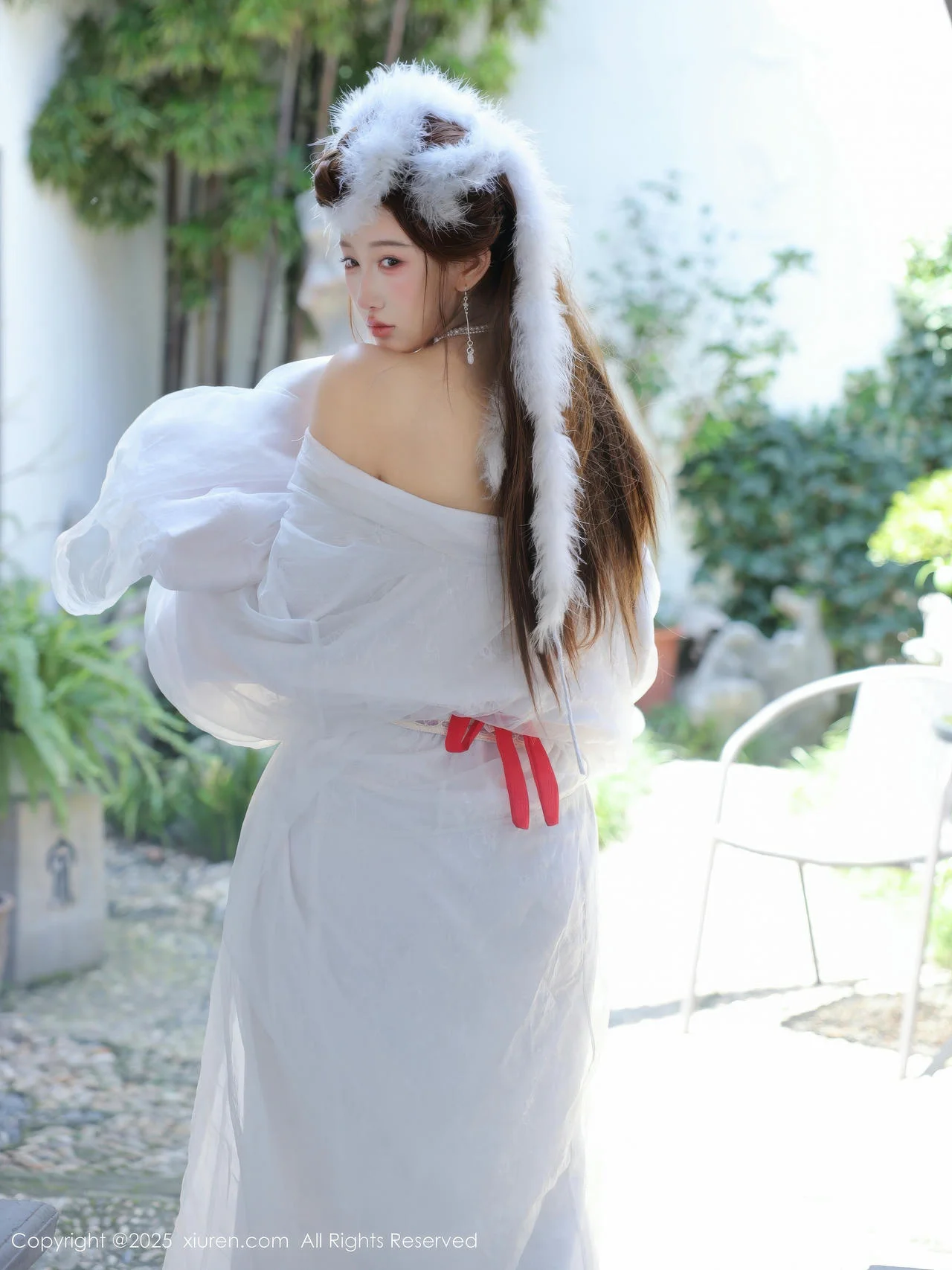 XiuRen 秀人 No.10843 金允希Yuki 白色锦毛鼠装扮 - 3