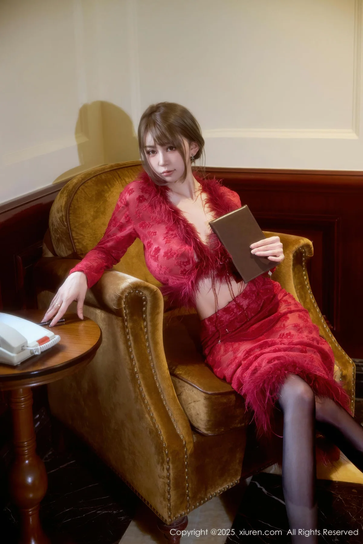 XiuRen 秀人 No.10848 Zoe柚柚美乳玉背红色复古服饰 - 10