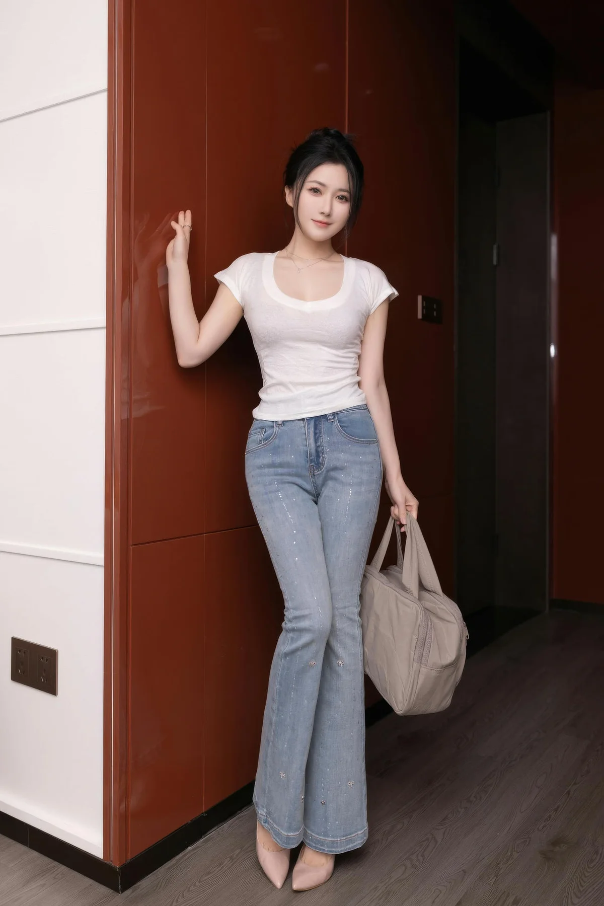 XiuRen 秀人 No.10858 鱼子酱Fish 捆绑灰色蕾丝服饰 - 4