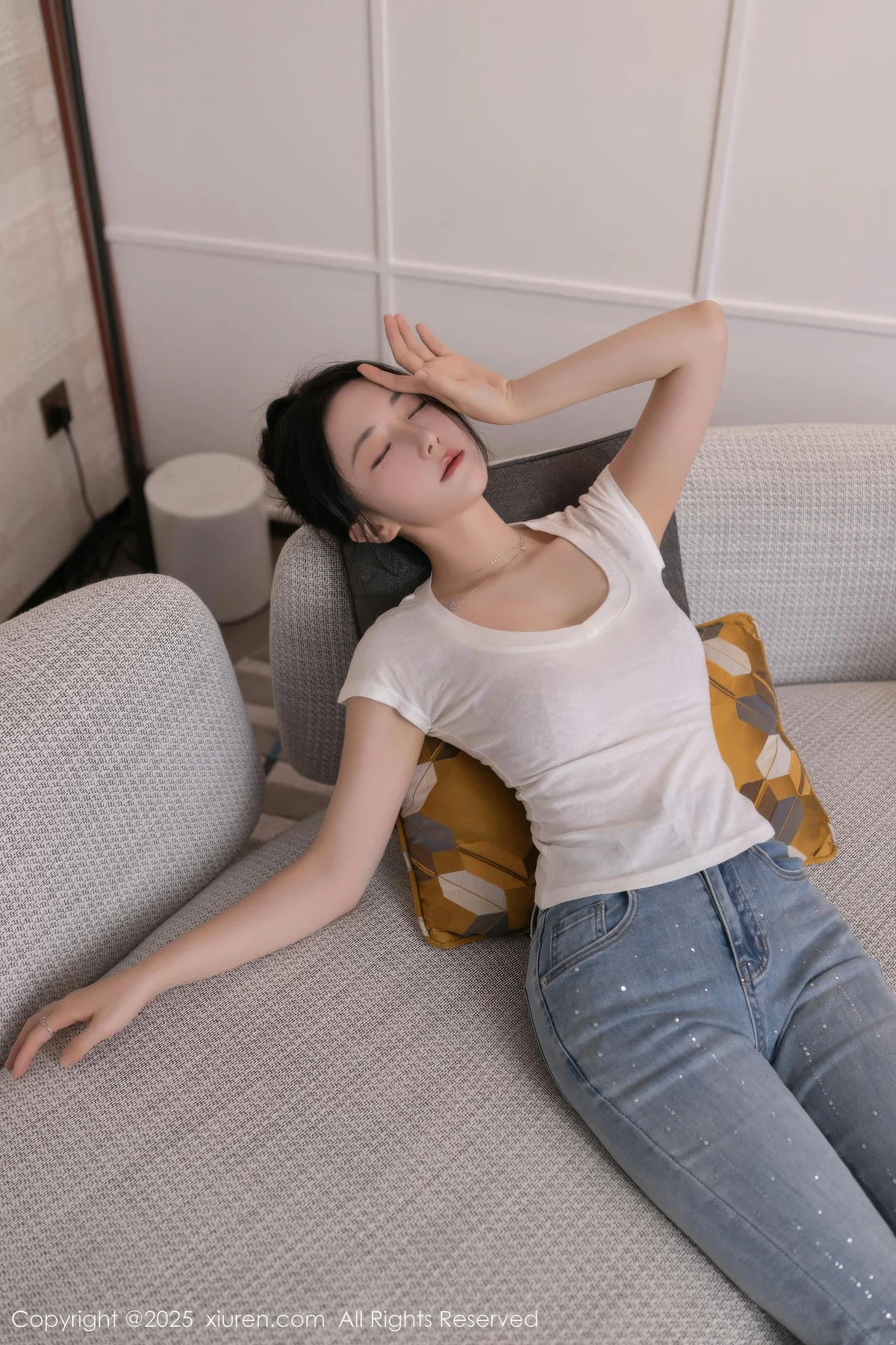 XiuRen 秀人 No.10858 鱼子酱Fish 捆绑灰色蕾丝服饰 - 10