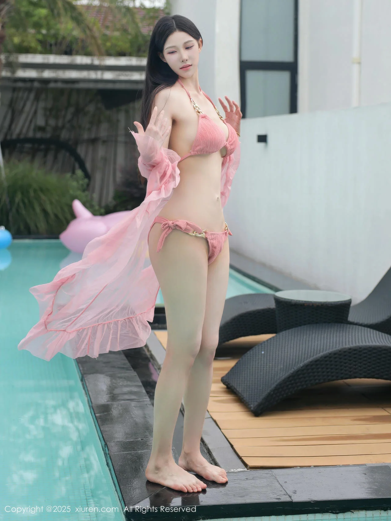 XiuRen 秀人 No.10863 梨霜儿 泳池场景拍摄 - 6