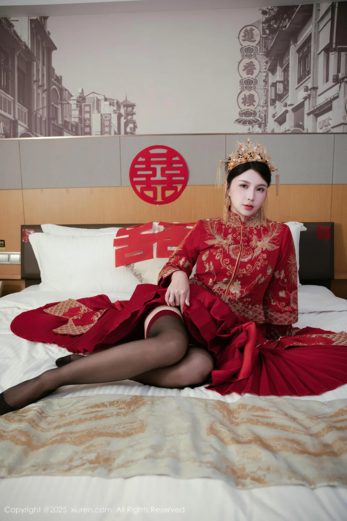 XiuRen 秀人 No.10865 小蛮妖 新娘喜服主题写真 - 4