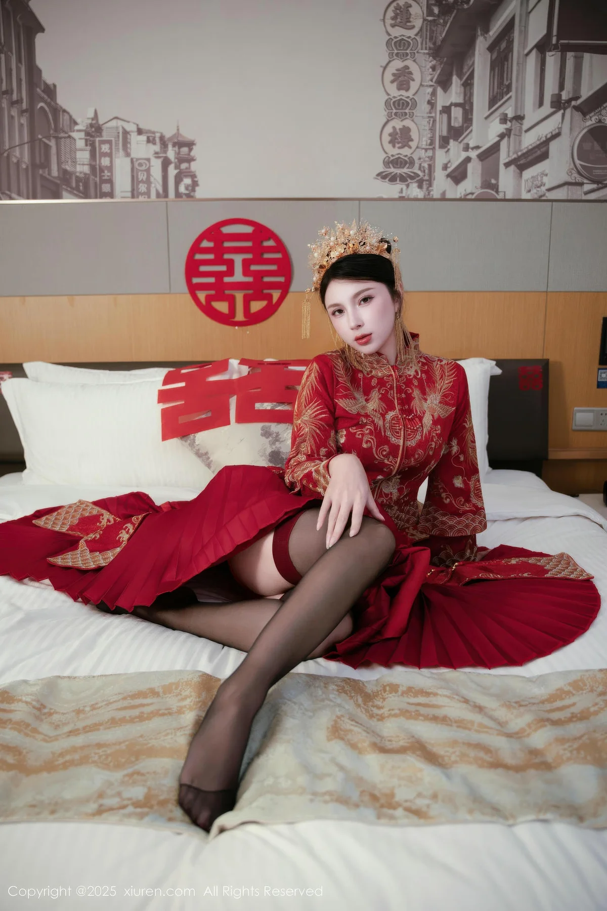 XiuRen 秀人 No.10865 小蛮妖 新娘喜服主题写真 - 5