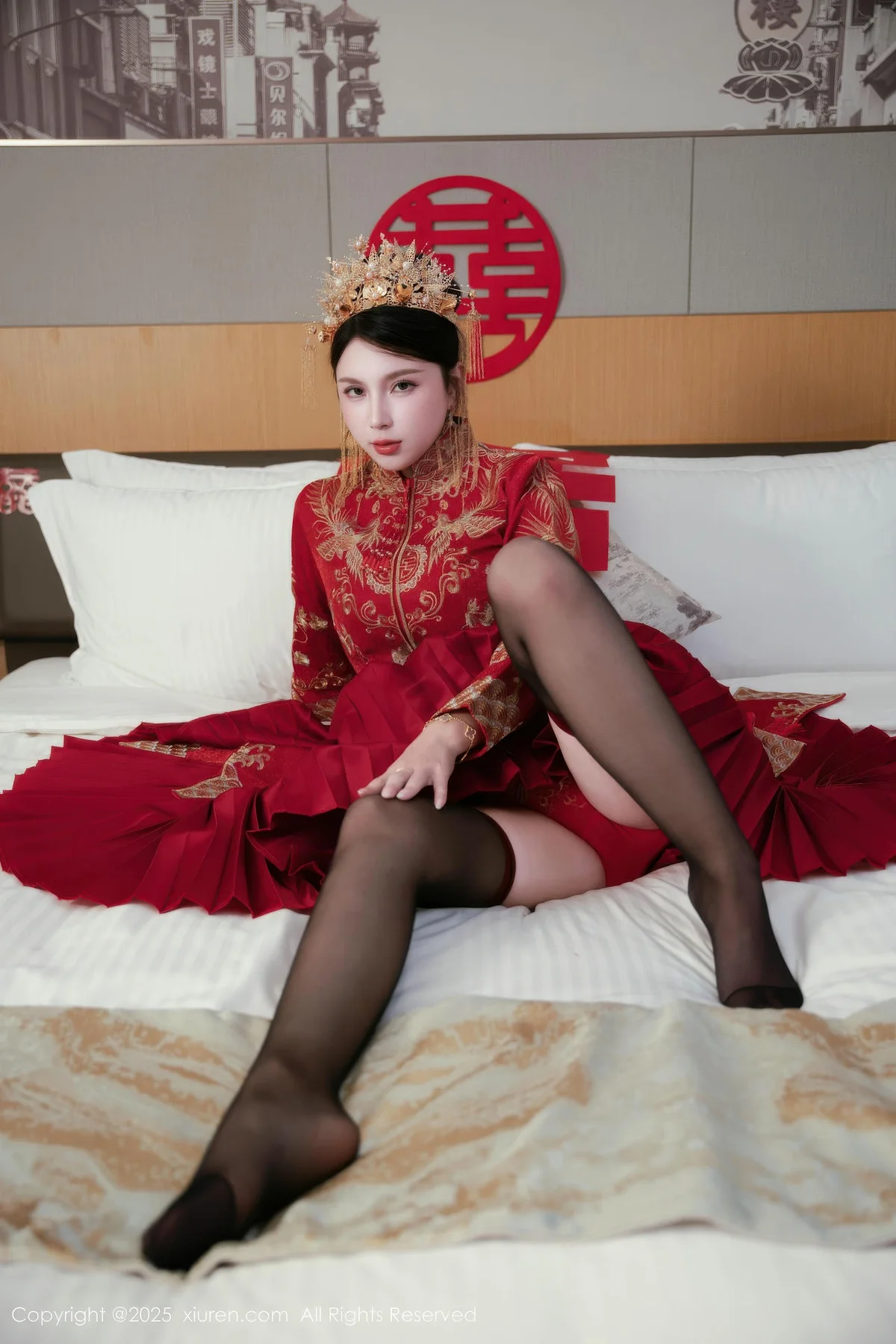 XiuRen 秀人 No.10865 小蛮妖 新娘喜服主题写真 - 8