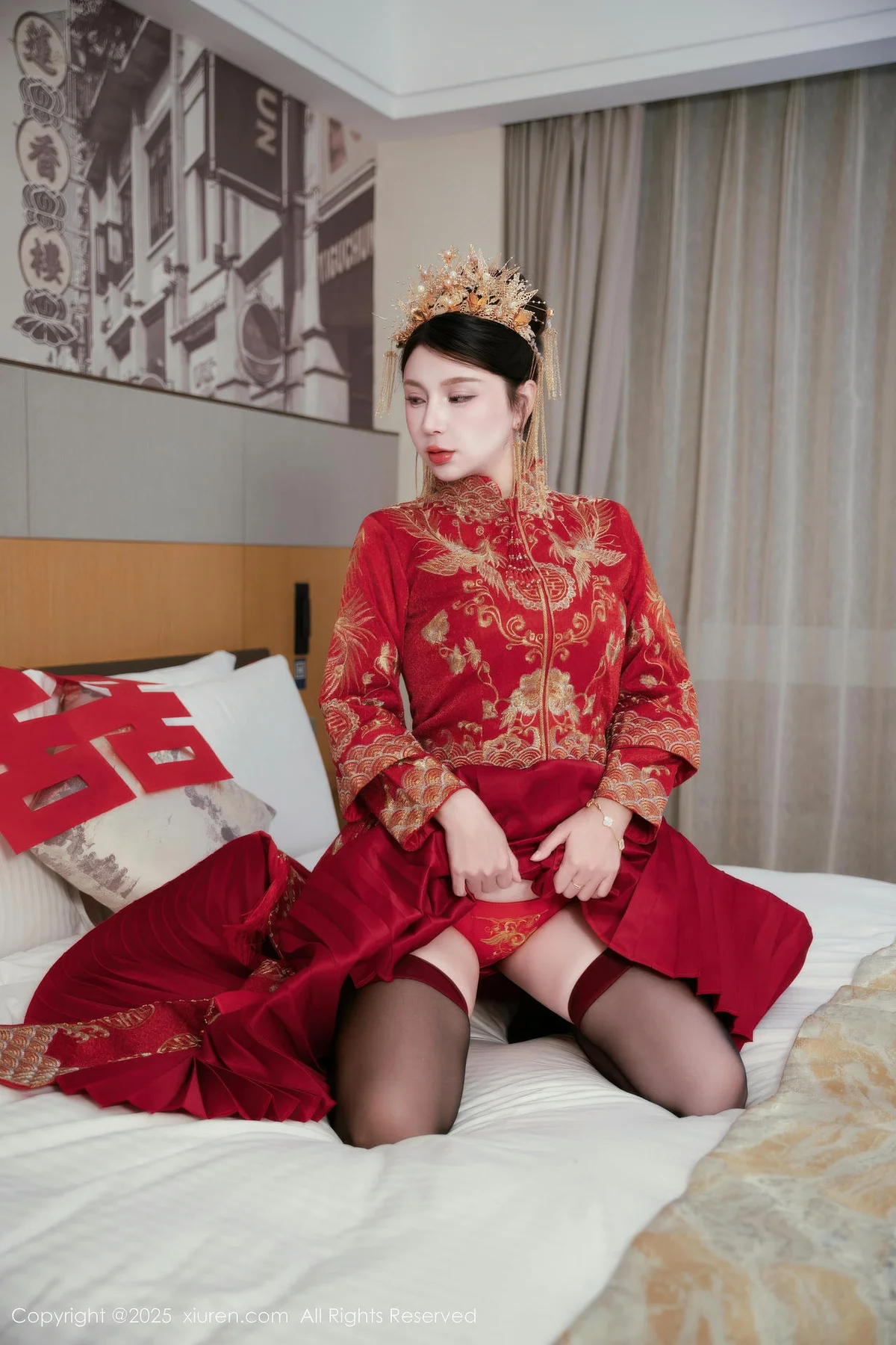 XiuRen 秀人 No.10865 小蛮妖 新娘喜服主题写真 - 10