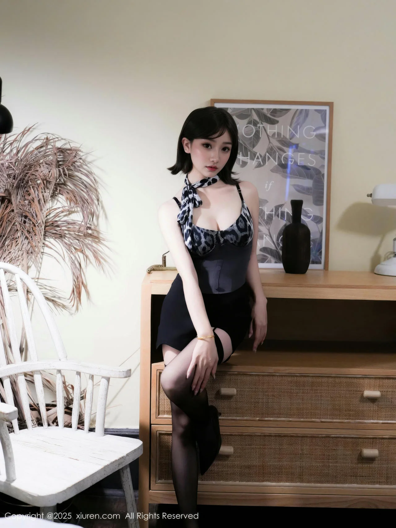 XiuRen 秀人 No.10874 Annie_baby 性感豹纹吊带气质美女 - 6