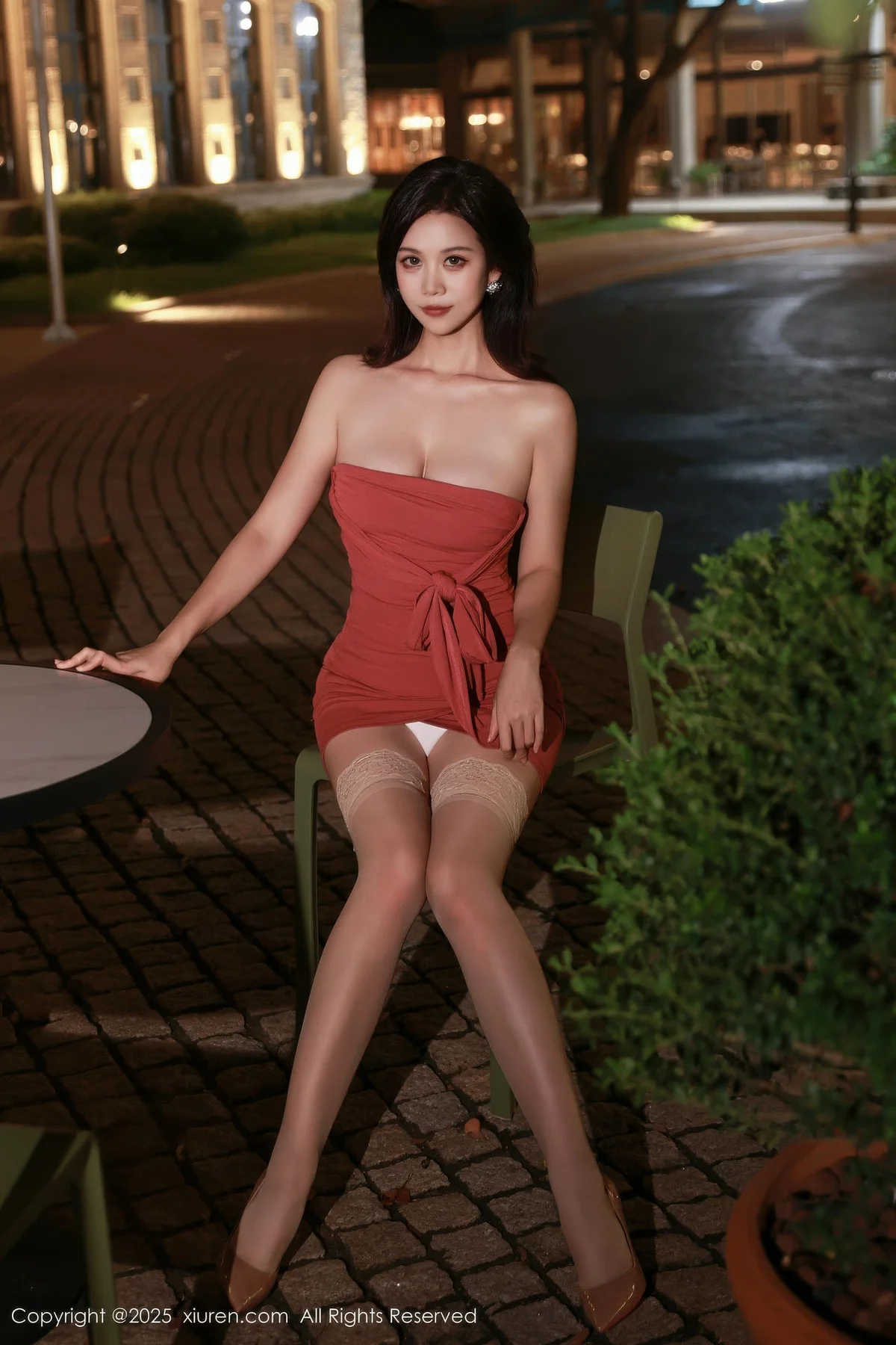 XiuRen 秀人 No.10876 玫瑰我爱你 连衣短裙翘臀蕾丝内衣 - 8