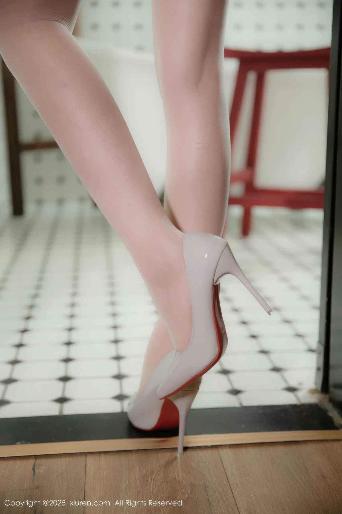 XiuRen 秀人 No.10877 悦兮 湿身浴室紫色连衣短裙 - 8