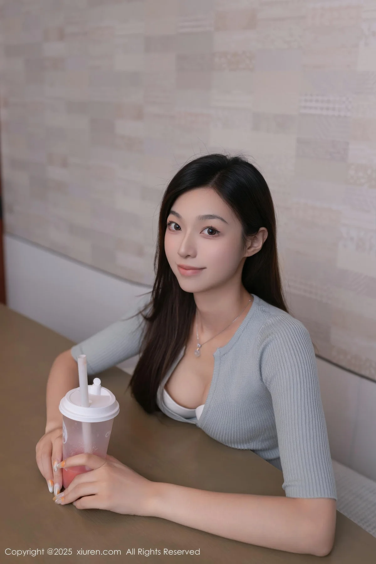 XiuRen 秀人 No.10881 kiki柚柚 蓝色超短牛仔裤 - 8