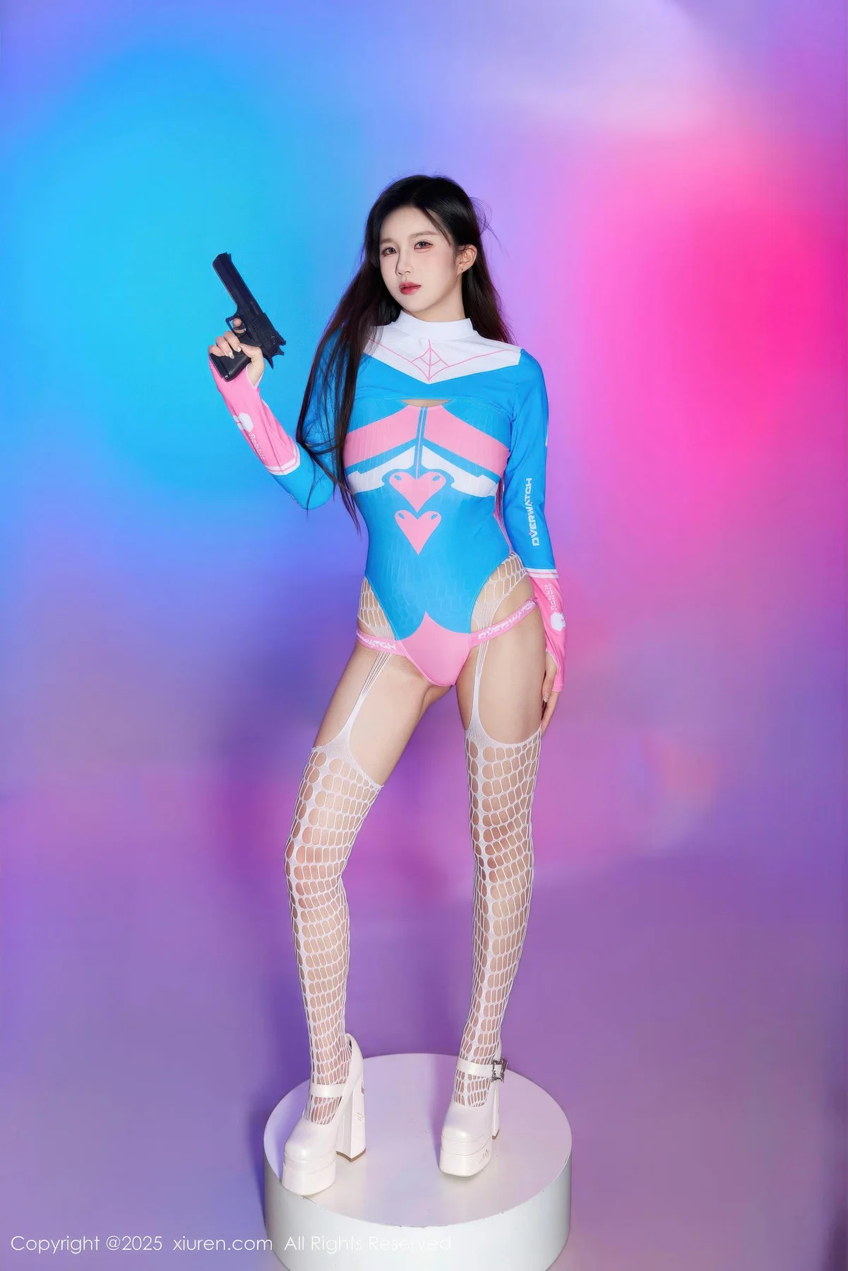 XiuRen 秀人 No.10886 小肉肉咪 Cosplay装扮白色网袜 - 3