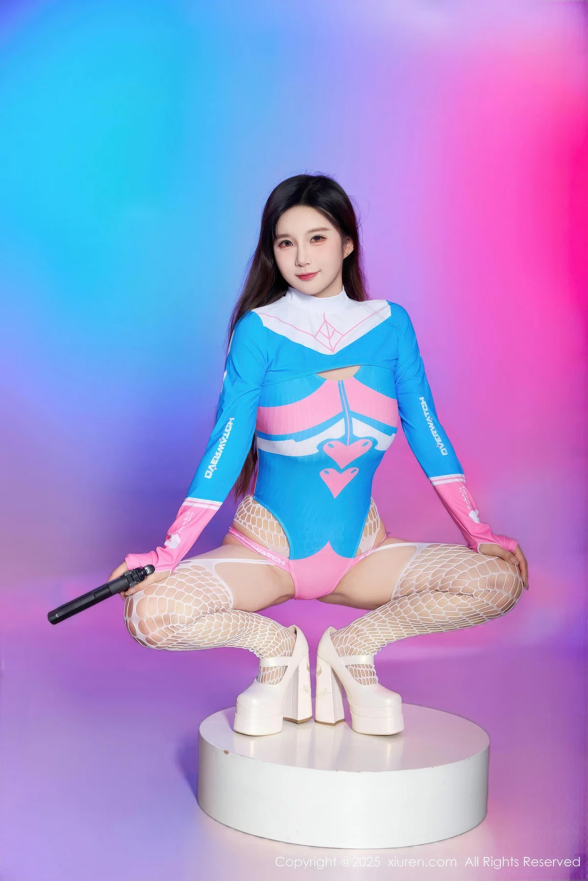 XiuRen 秀人 No.10886 小肉肉咪 Cosplay装扮白色网袜 - 3