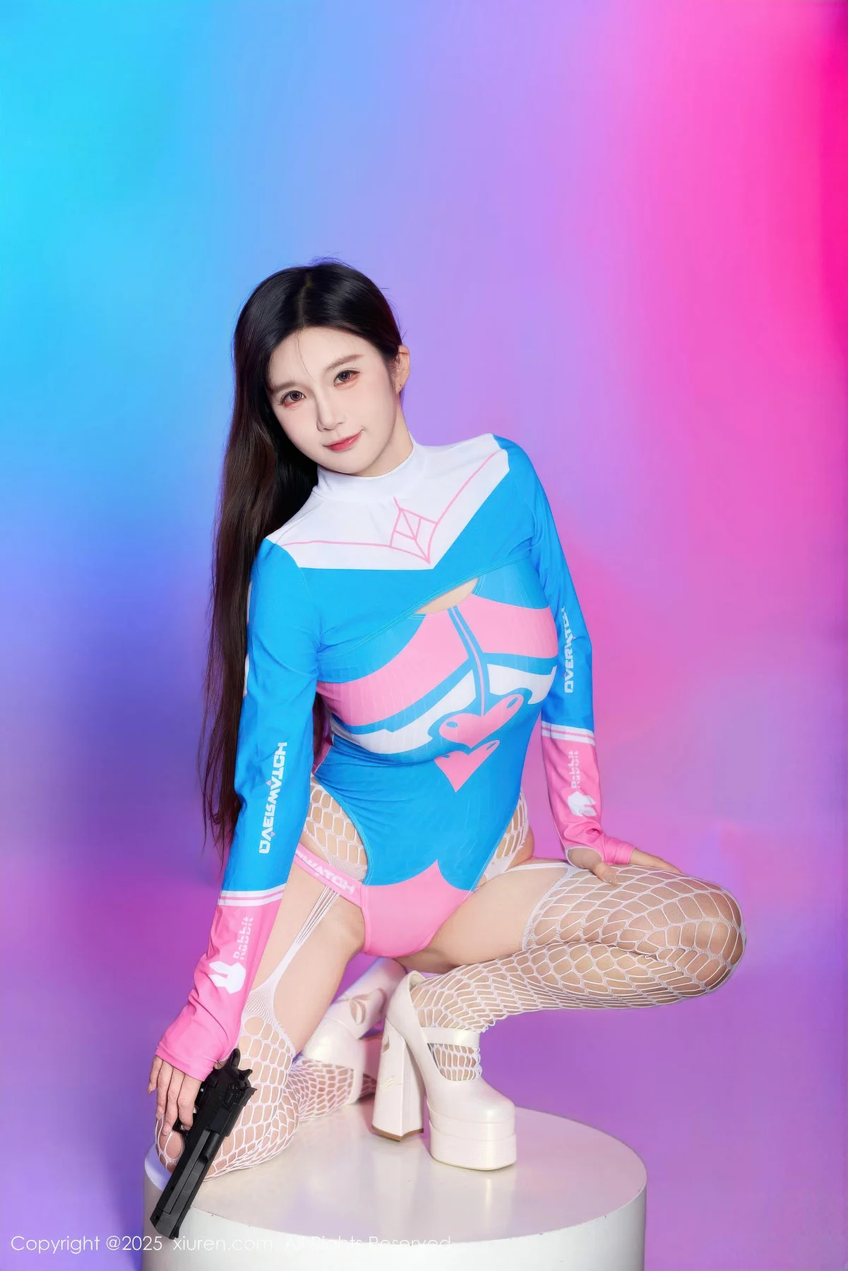 XiuRen 秀人 No.10886 小肉肉咪 Cosplay装扮白色网袜 - 4