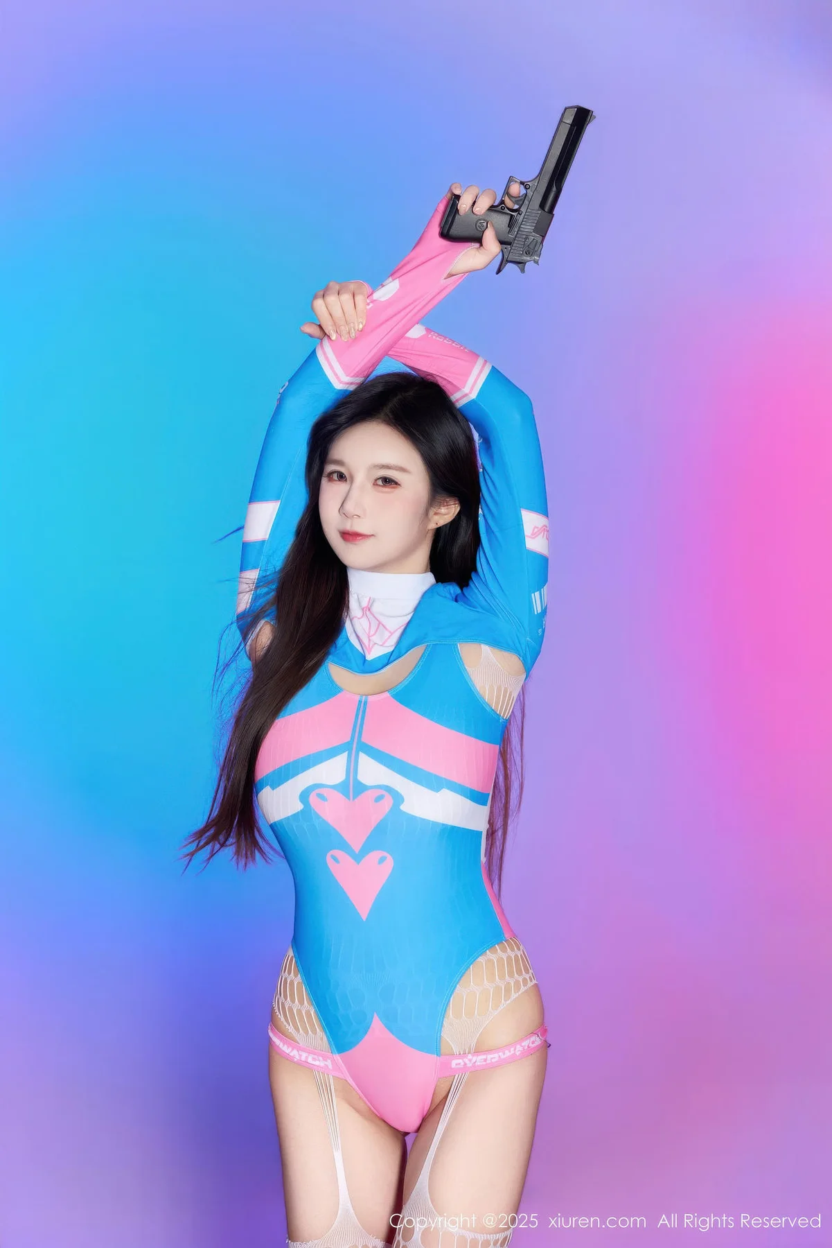 XiuRen 秀人 No.10886 小肉肉咪 Cosplay装扮白色网袜 - 10