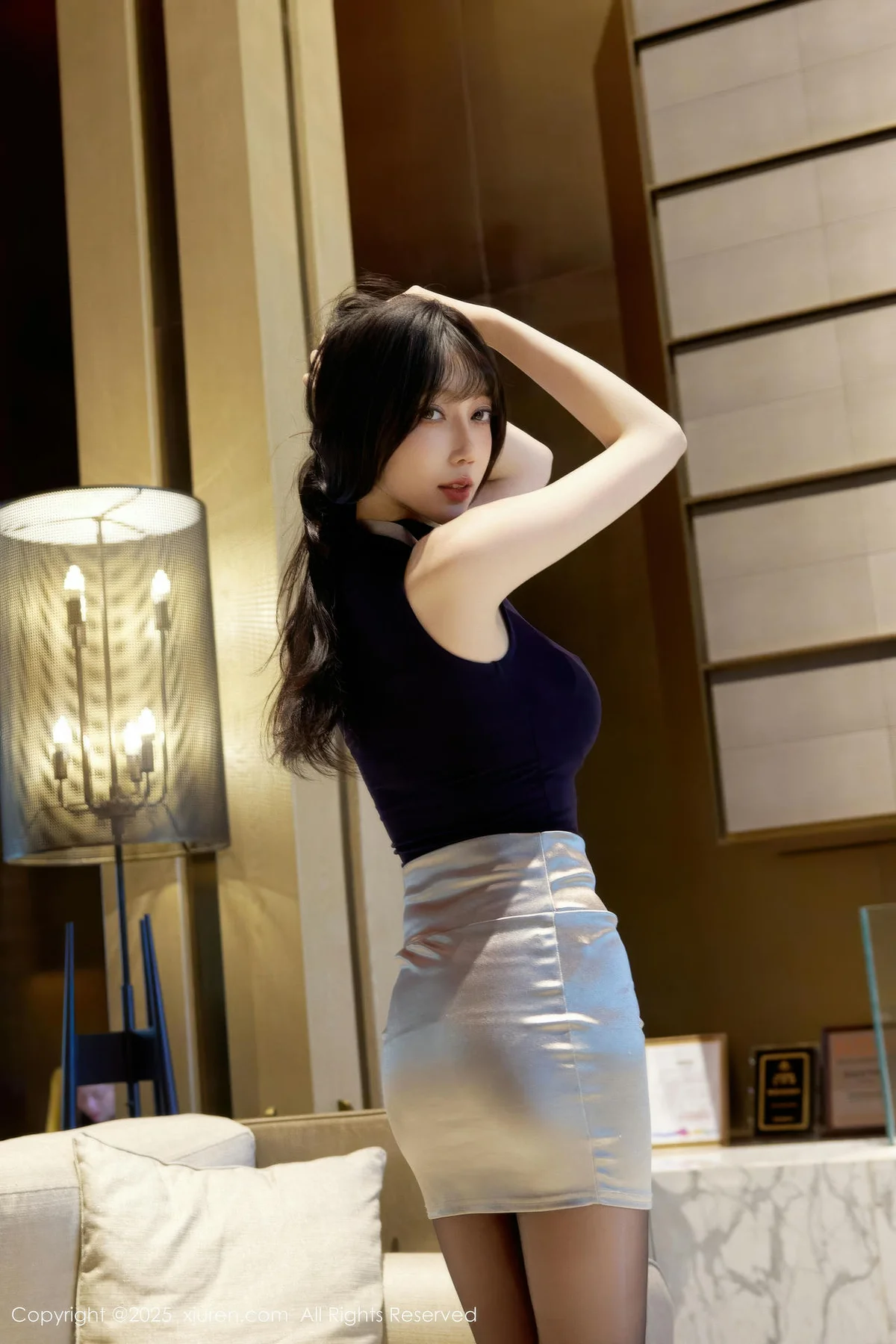 XiuRen 秀人 No.10890 玥儿玥er 深色OL短裙女神 - 7