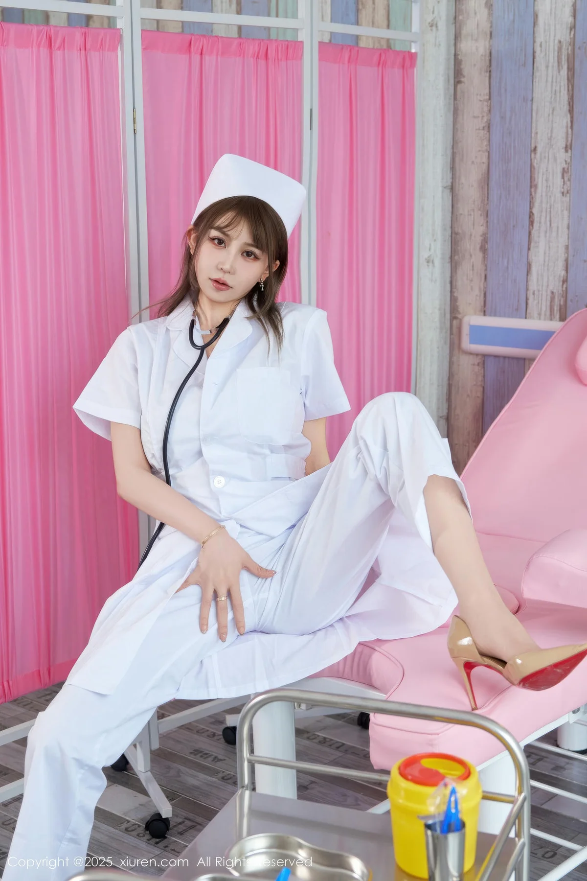 XiuRen 秀人 No.10896 Zoe柚柚 白色护士制服诱惑 - 6